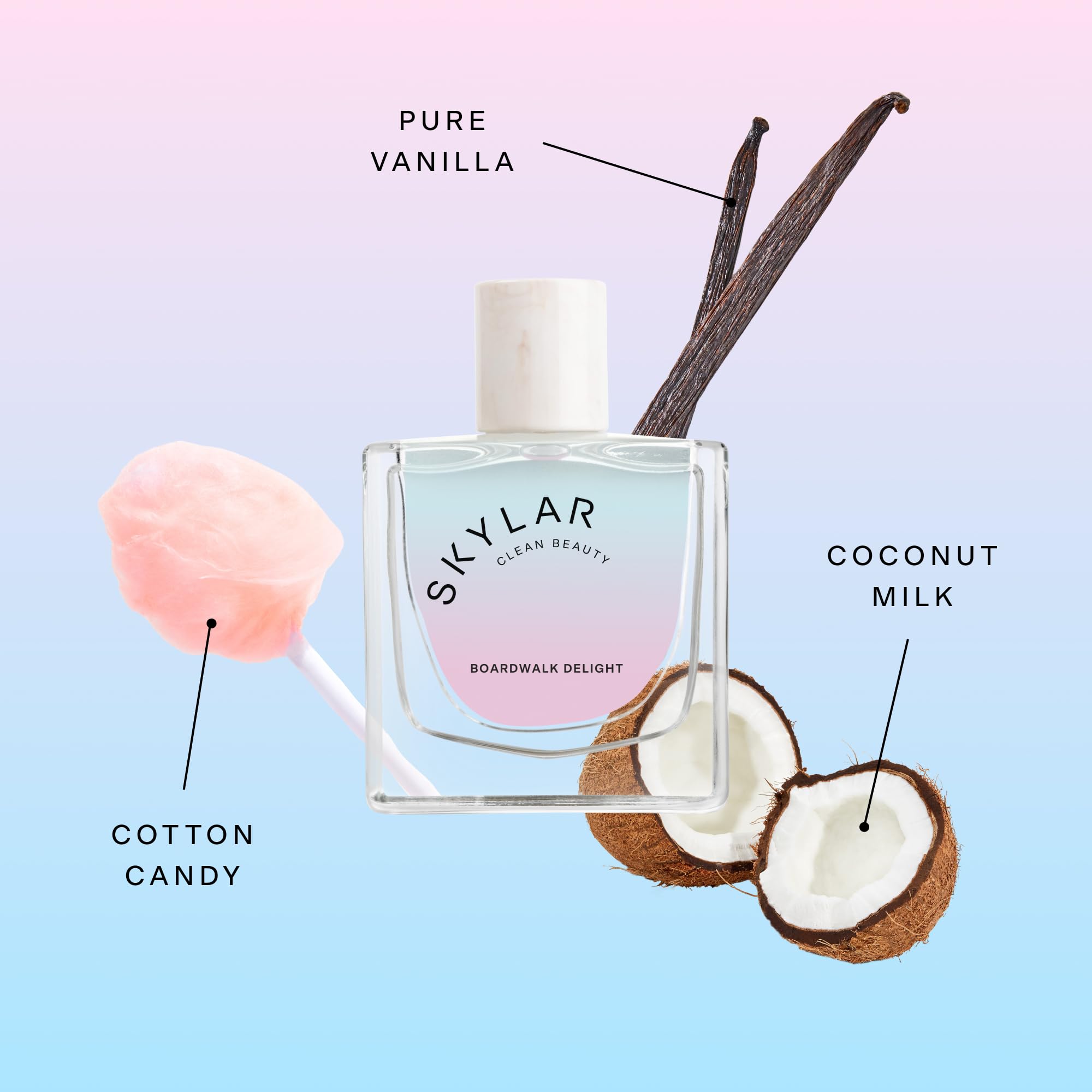 Skylar Boardwalk Delight Eau de Parfum – Clean, Hypoallergenic & Vegan for Women & Men