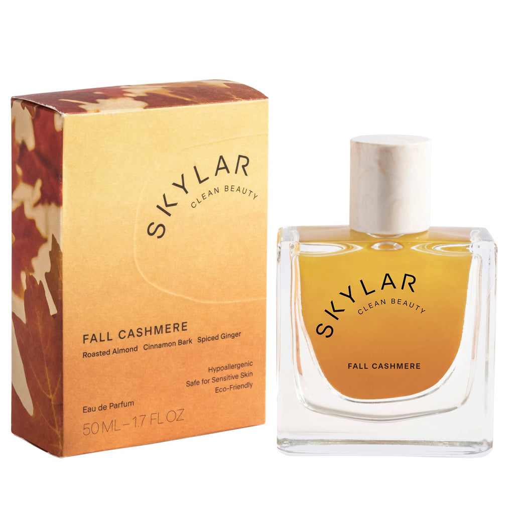 Skylar Fall Cashmere Eau de Parfum – Clean, Hypoallergenic & Vegan Spicy Gourmand (50 mL)