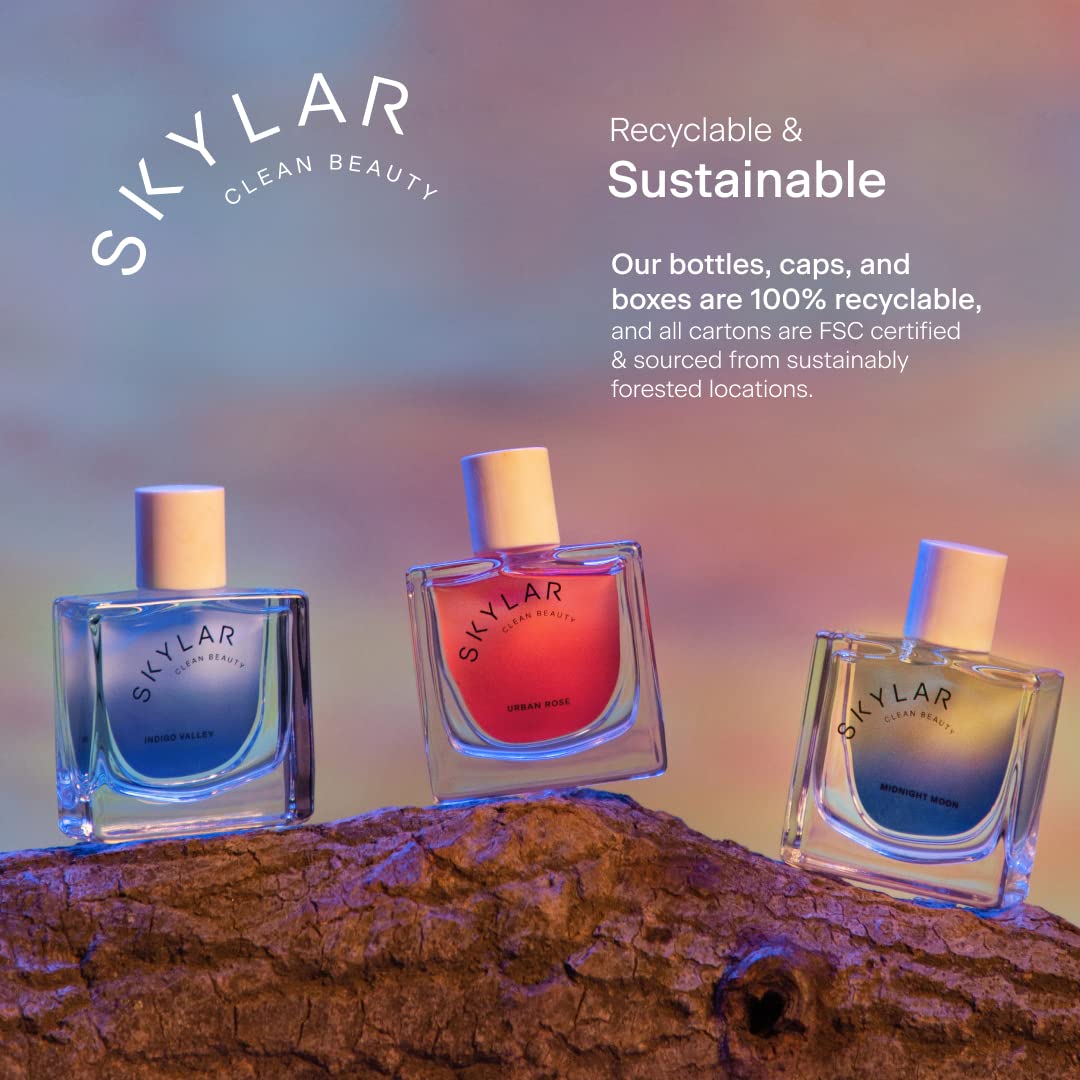Skylar Midnight Moon Eau de Parfum – Hypoallergenic, Clean, Vegan for Sensitive Skin – 50mL