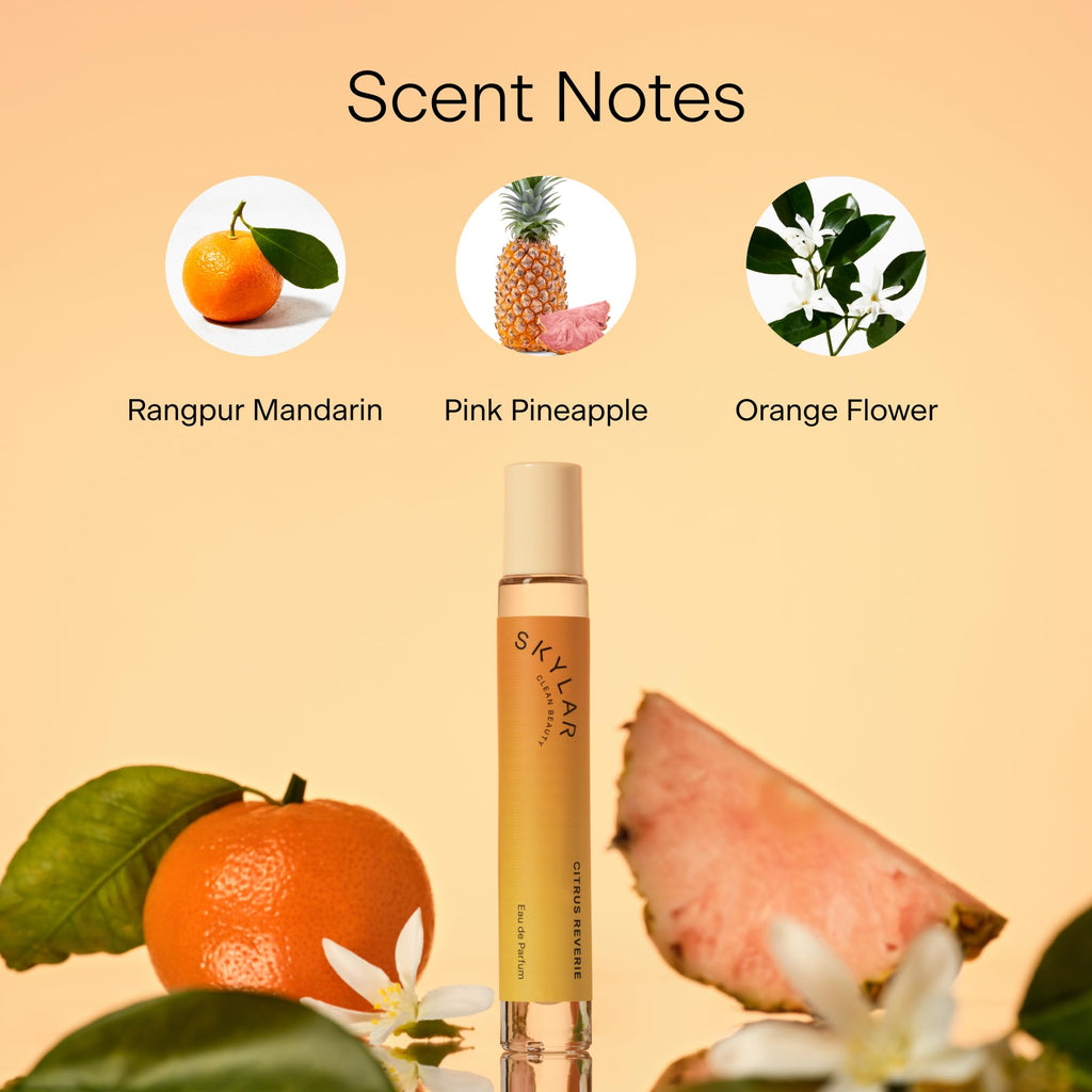 Skylar Citrus Reverie Eau de Parfum – Hypoallergenic, Vegan Clean Fragrance (10mL) | Unisex Citrus Floral