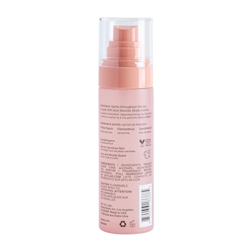 Skylar Peach Fields Hair & Body Mist – Hypoallergenic, Clean Fragrance | Vegan & Cruelty-Free | 80 ml