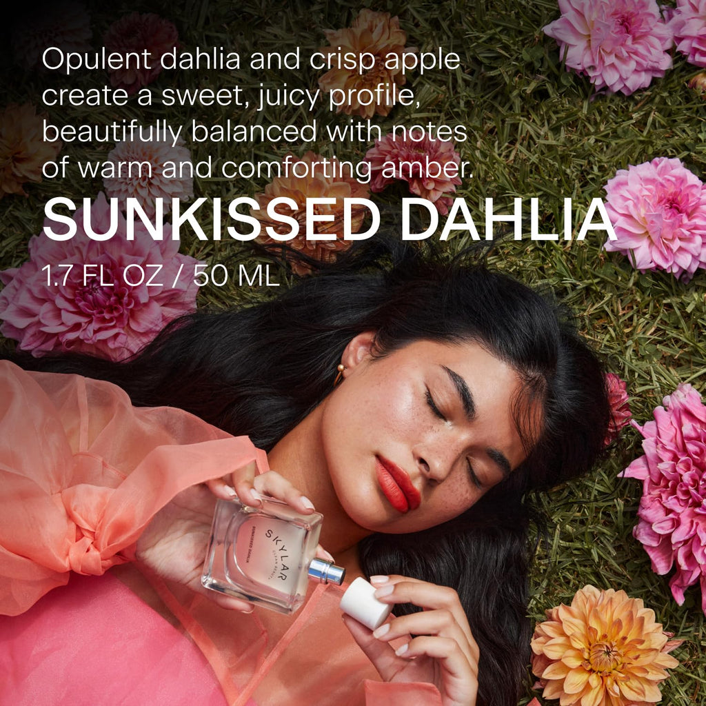Skylar Sunkissed Dahlia EDP | Hypoallergenic, Clean Vegan Floral – 50 mL