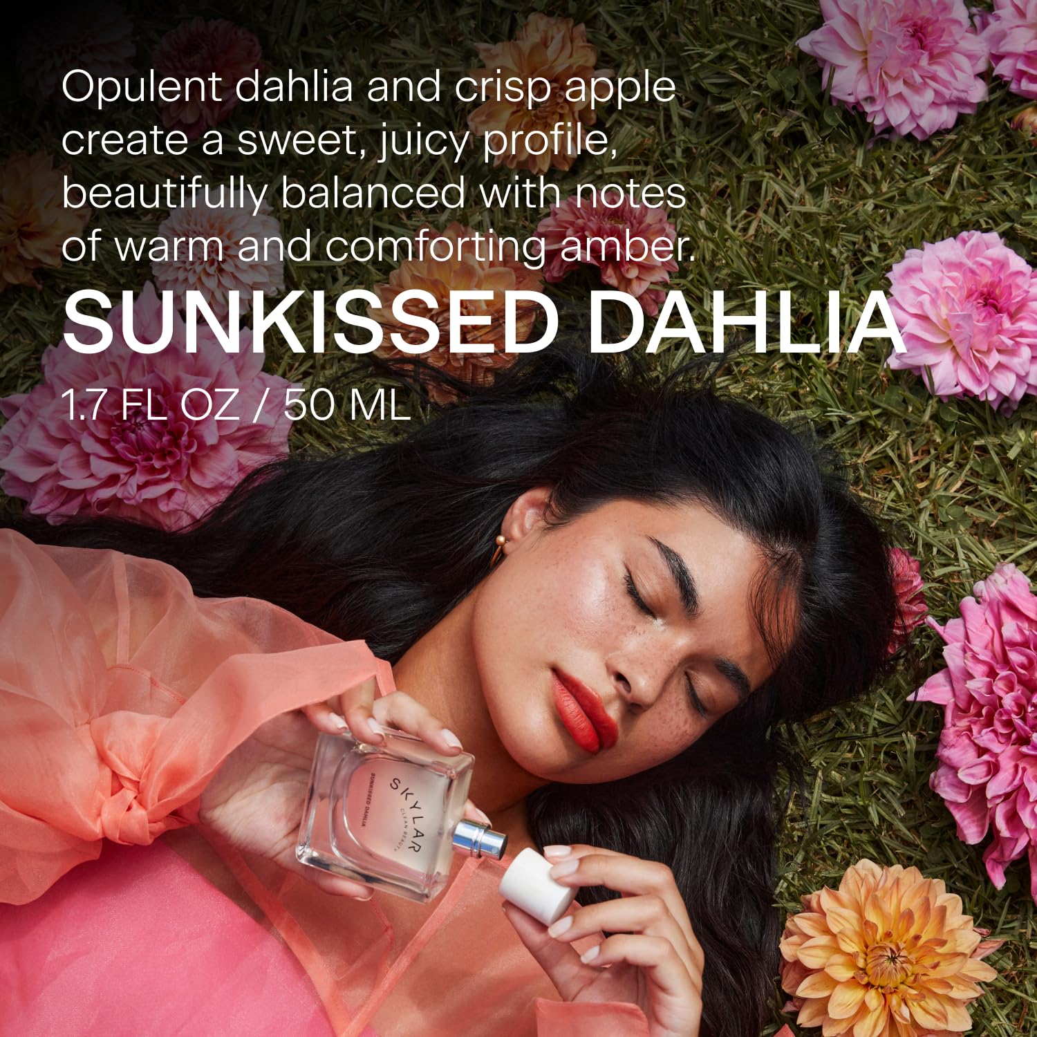 Skylar Sunkissed Dahlia EDP | Hypoallergenic, Clean Vegan Floral – 50 mL