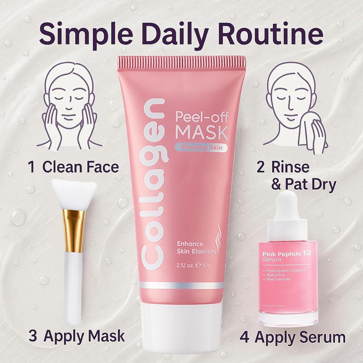 Skynflow Collagen Mask Set – Firmer, More Even Skin & Healthy Glow