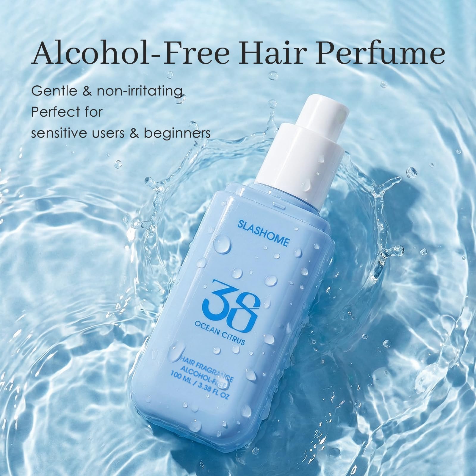 Slashome Hair Perfume Citrus Ocean – Alcohol-Free, Long-Lasting Refresh for Hair, Body & Fabric (100ml)