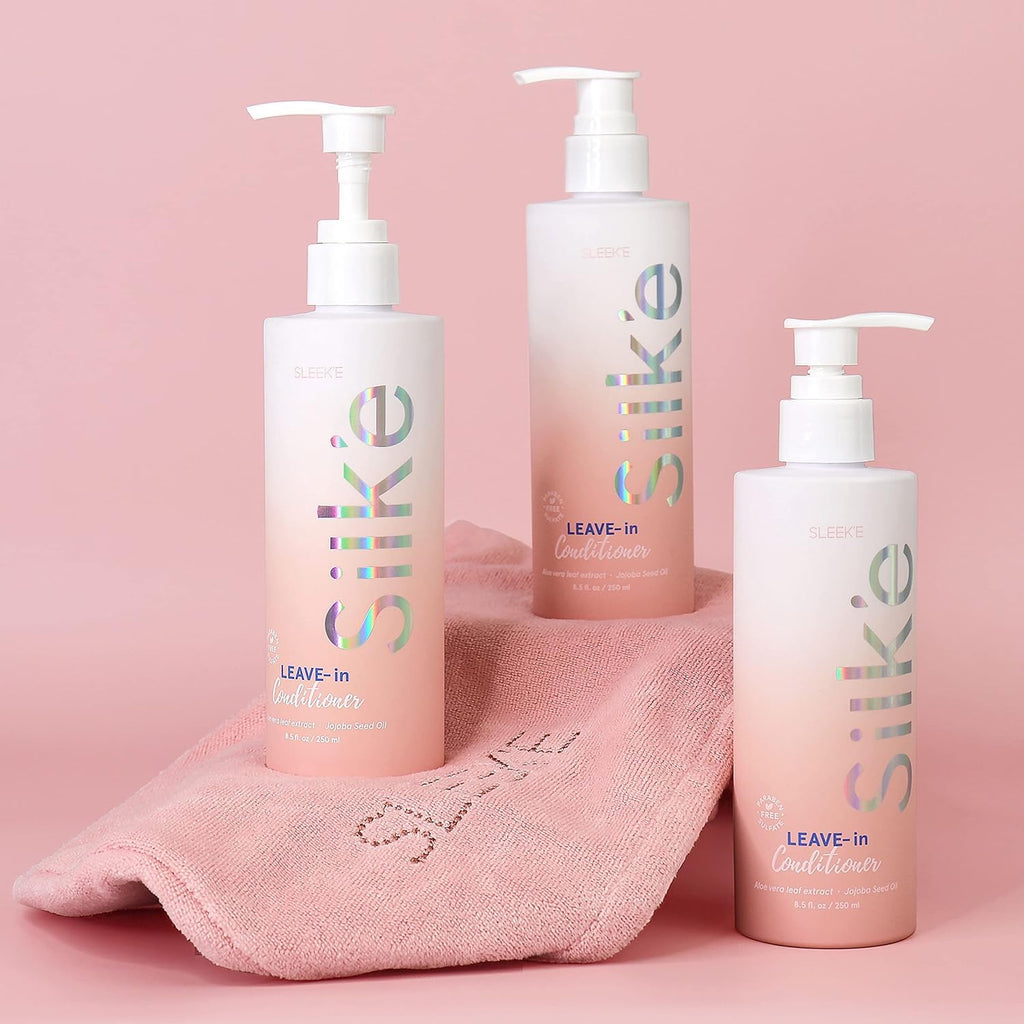 Sleek'e Silk'e Repair Leave-In Conditioner – Jojoba Oil & Aloe, All Hair Types, 250ml