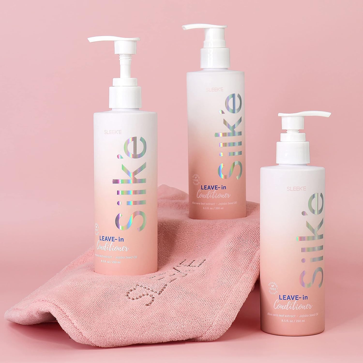 Sleek'e Silk'e Repair Leave-In Conditioner – Jojoba Oil & Aloe, All Hair Types, 250ml