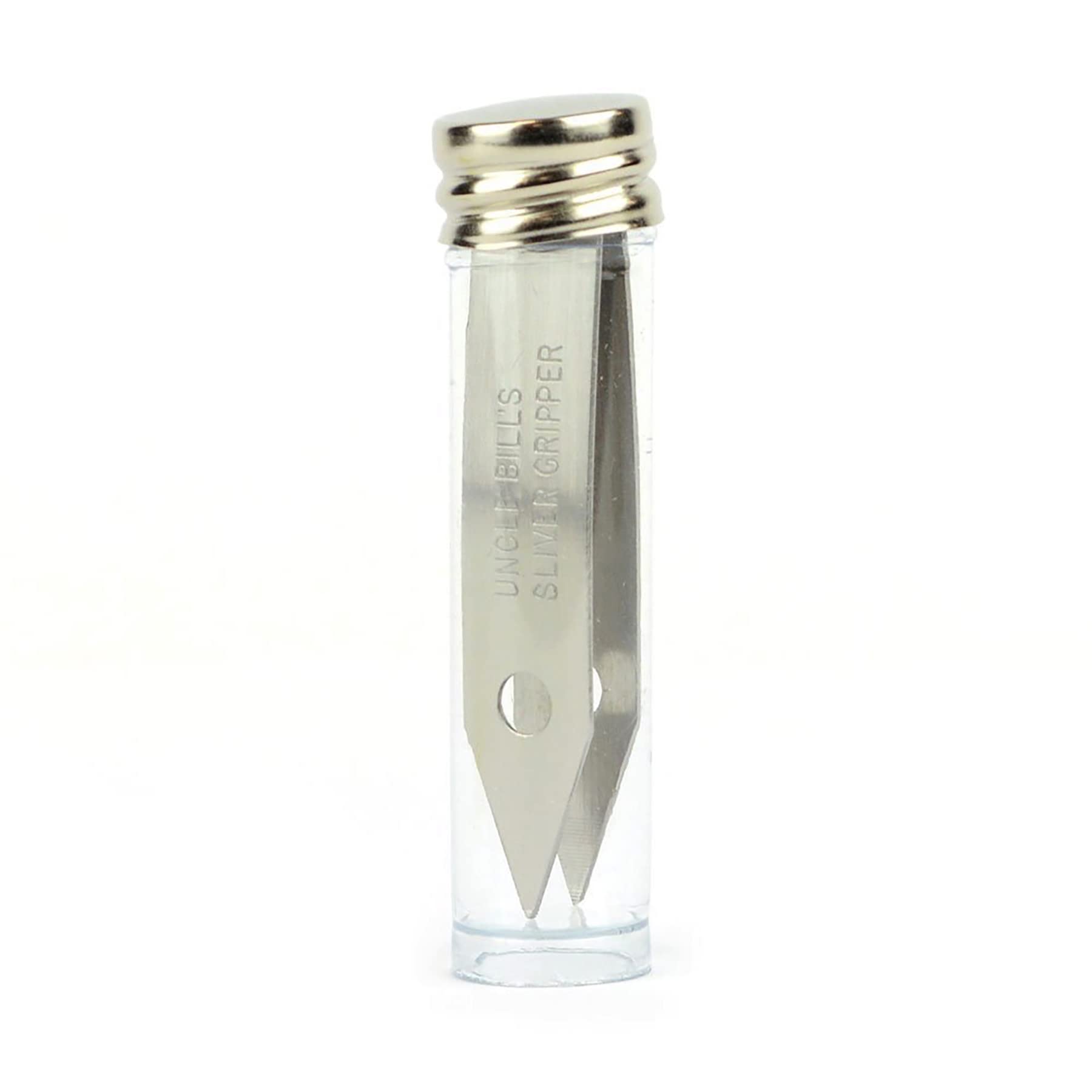 2 Pack Uncle Bill's Sliver Gripper Tweezers – USA-Made, Precision Ground Points