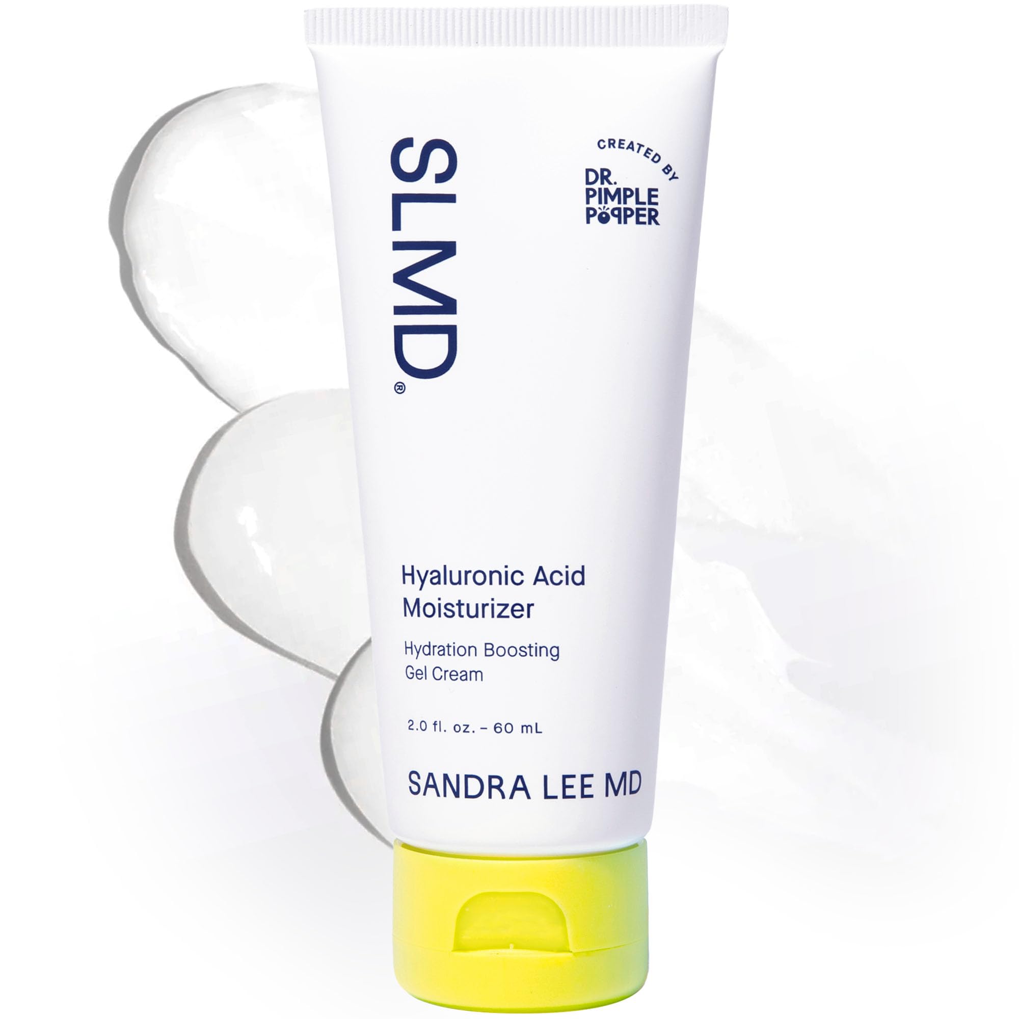 SLMD by Dr. Pimple Popper Hyaluronic Acid Face Moisturizer – 2 oz, Lightweight, Oil-Free Hydration for All Skin Types