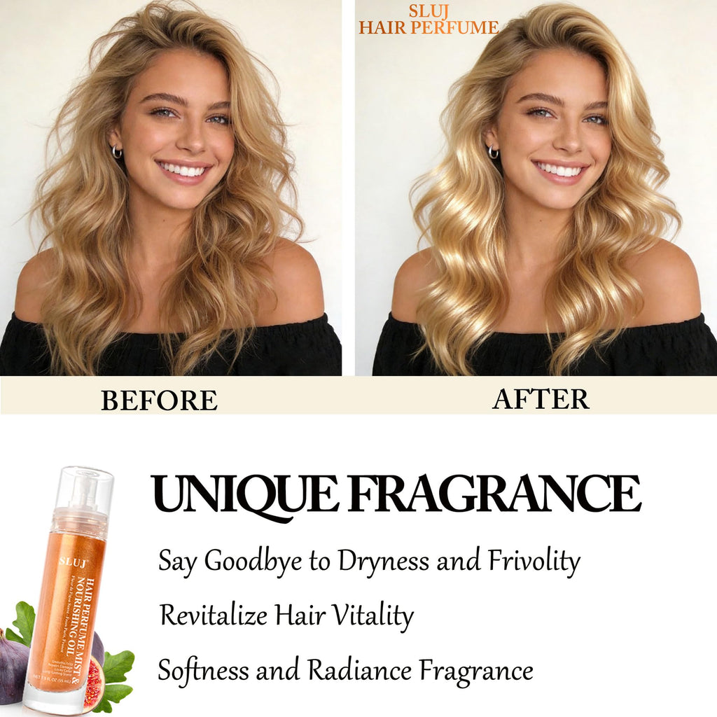 SLUJ Hair Perfume for Women – Argan Oil, Bronze Shimmer, Heat Protection