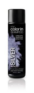 SMART SOLUTIONS My Color In Color Depositing Shampoo – Metallic Silver, Sulfate & Paraben Free, 8.5 fl oz, Made in USA (8 Colors)