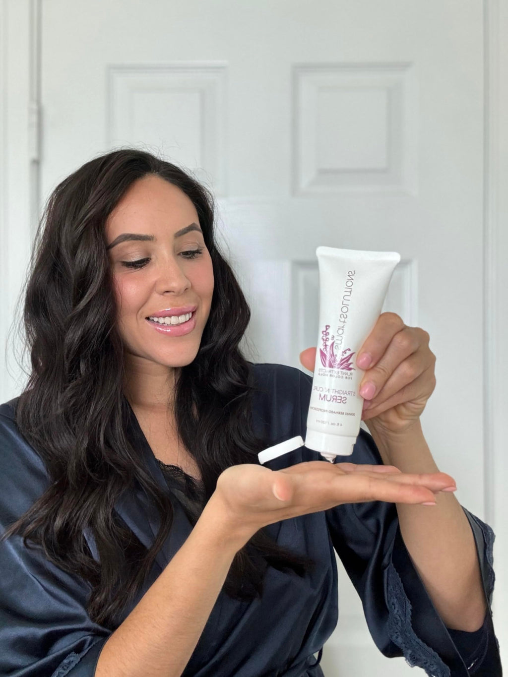 SMART SOLUTIONS Straight N' Curl Serum 4 oz | Smooths & Straightens | Plant-Based, Paraben-Free