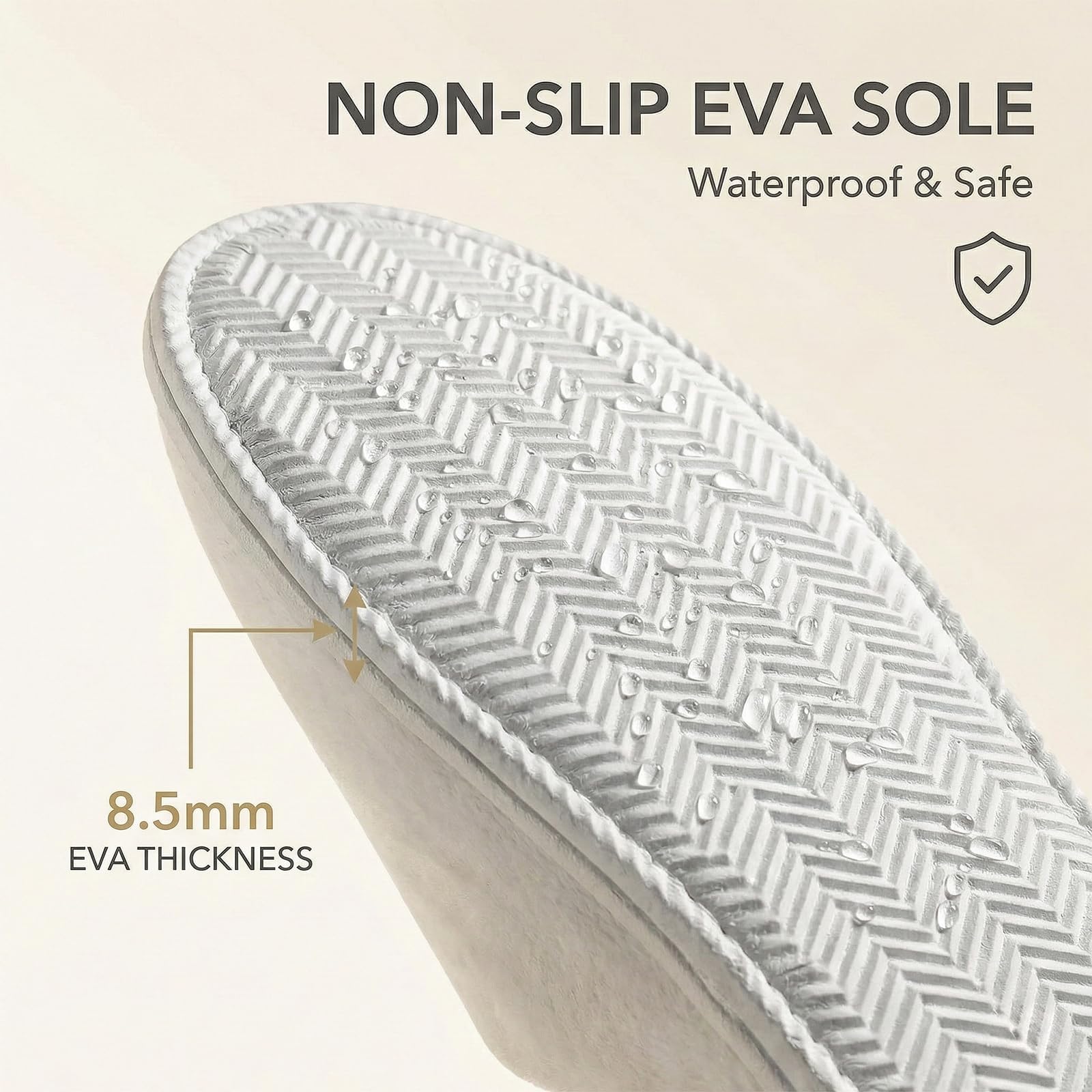 6/12 Pairs Disposable Slippers for Guests – SMDZME Unisex Bulk Spa Slippers, Non-Slip 8.5mm EVA Sole, Washable