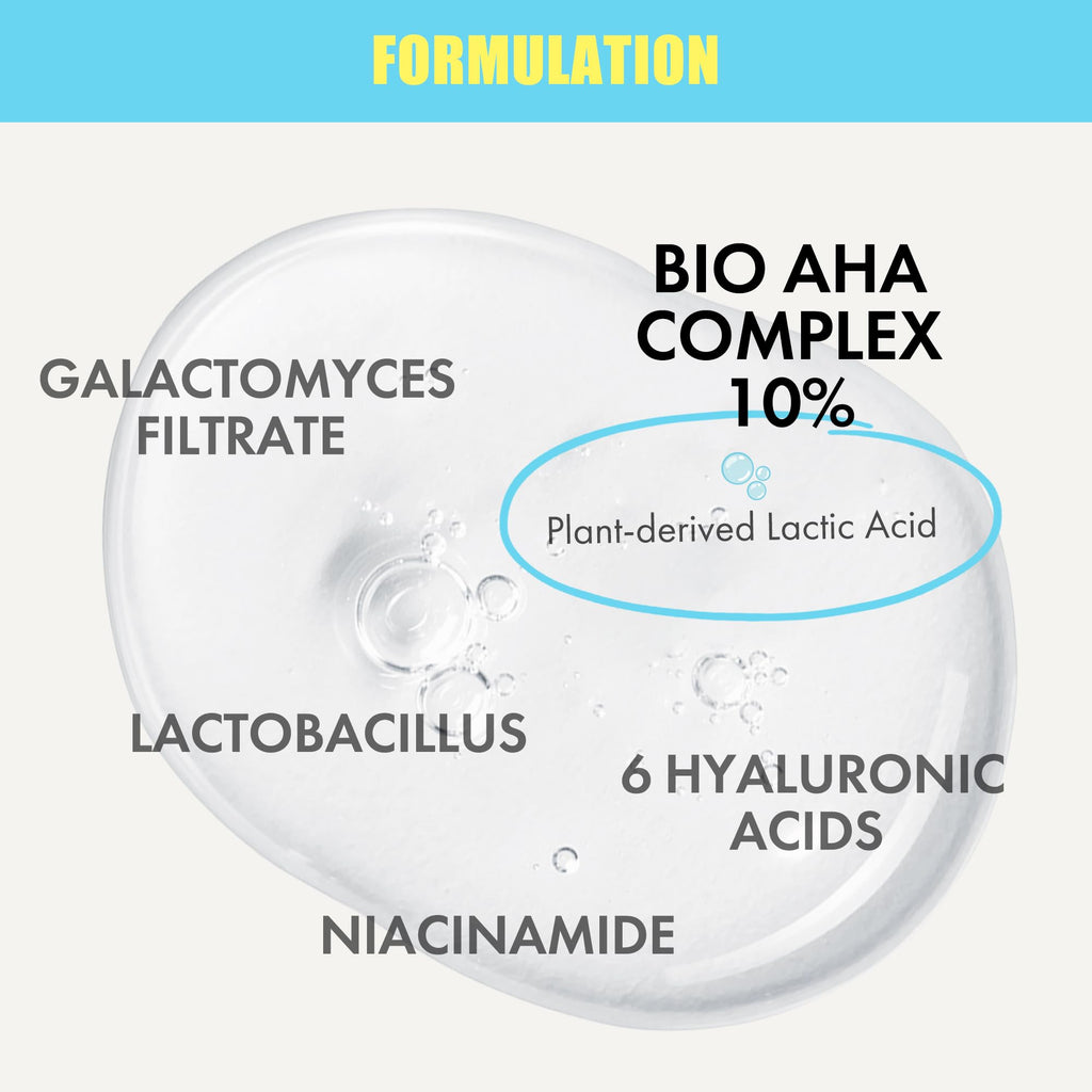 Smilebloom KKOCH Bio-AHA Clarity Boosting Serum 50ml – Fruit-Based Acids, Probiotics & Niacinamide