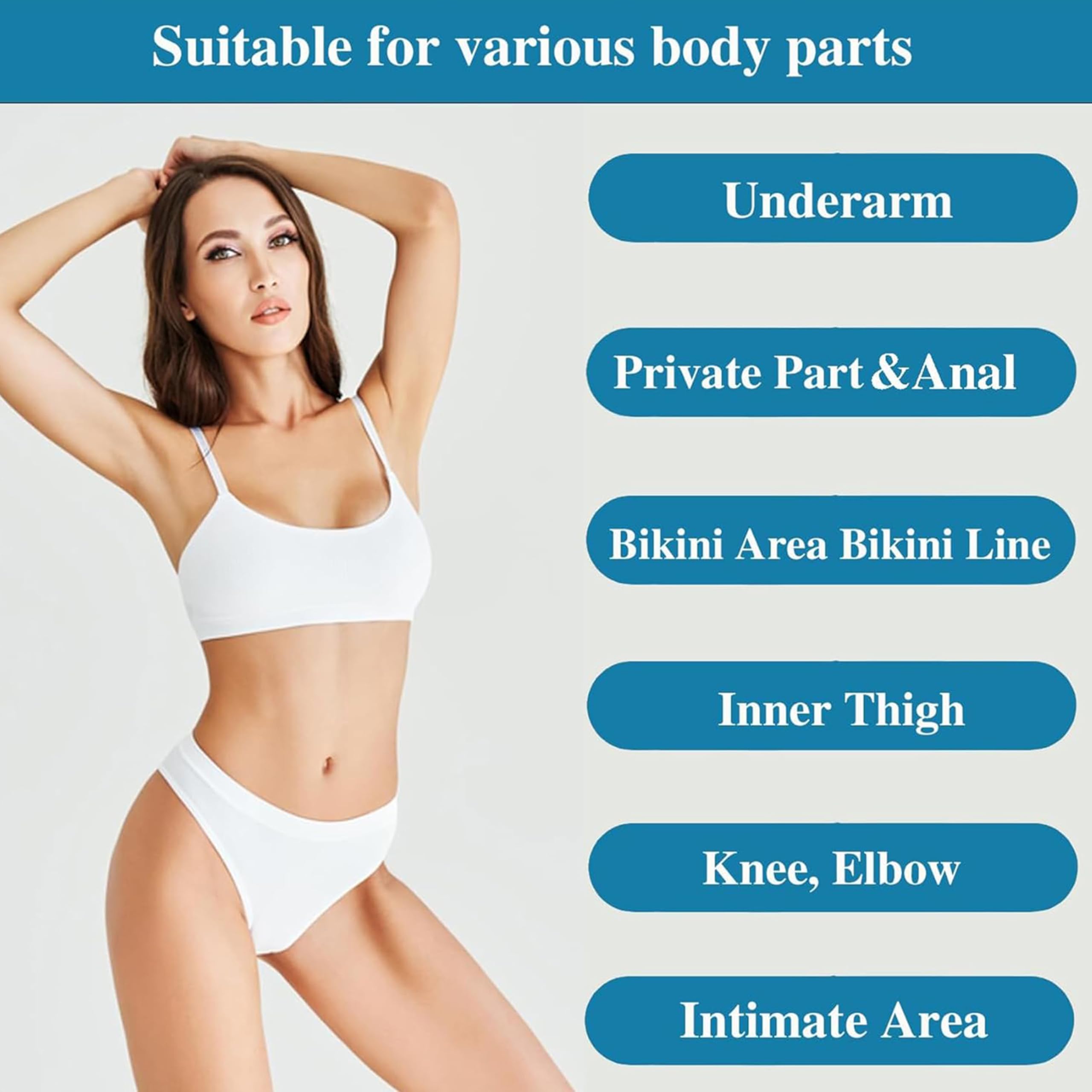 SMILEFACE Intimate Areas Skin Lightening Cream – Gentle Whitening for Private Parts, Underarms, Bikini, Inner Thighs (1.06 FL OZ)