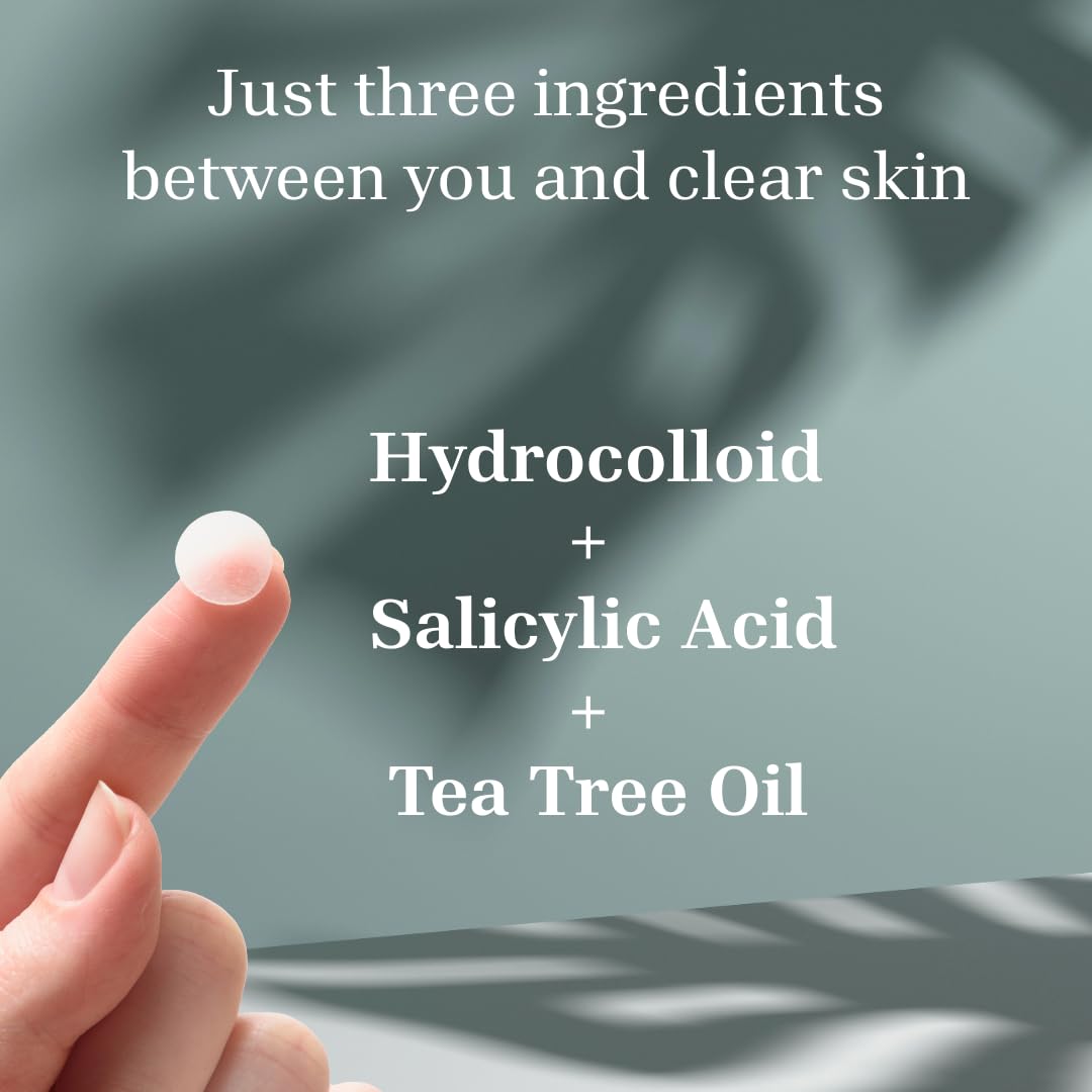 Snappios Clear Acne Patches – Pharmacist‑Formulated Hydrocolloid Patches with Salicylic Acid & Tea Tree Oil (108 Count, 8 mm & 12 mm)