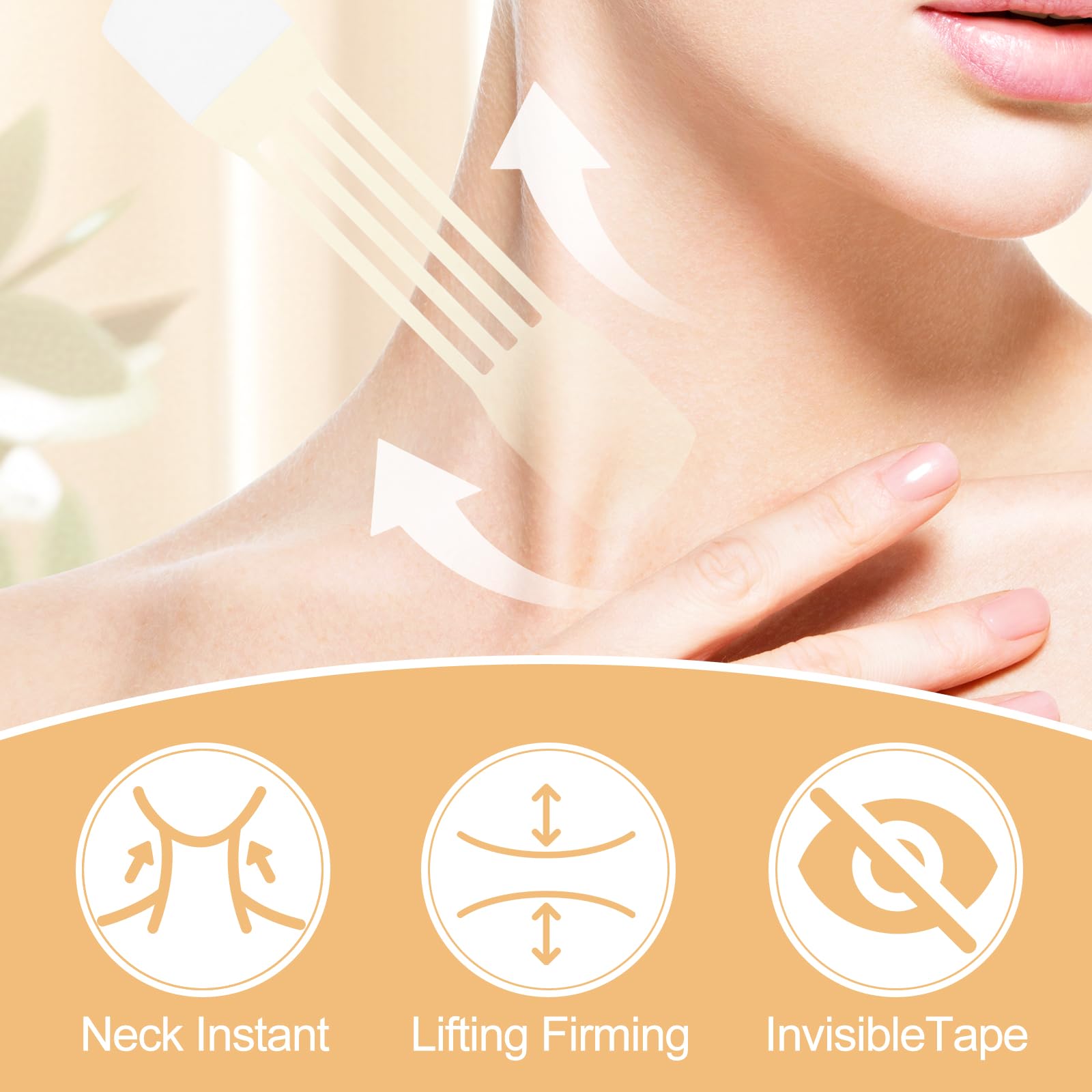 Snifflink Neck Lifting Tape – 20 Pcs for Sagging Skin & Double Chin | Invisible Adhesive