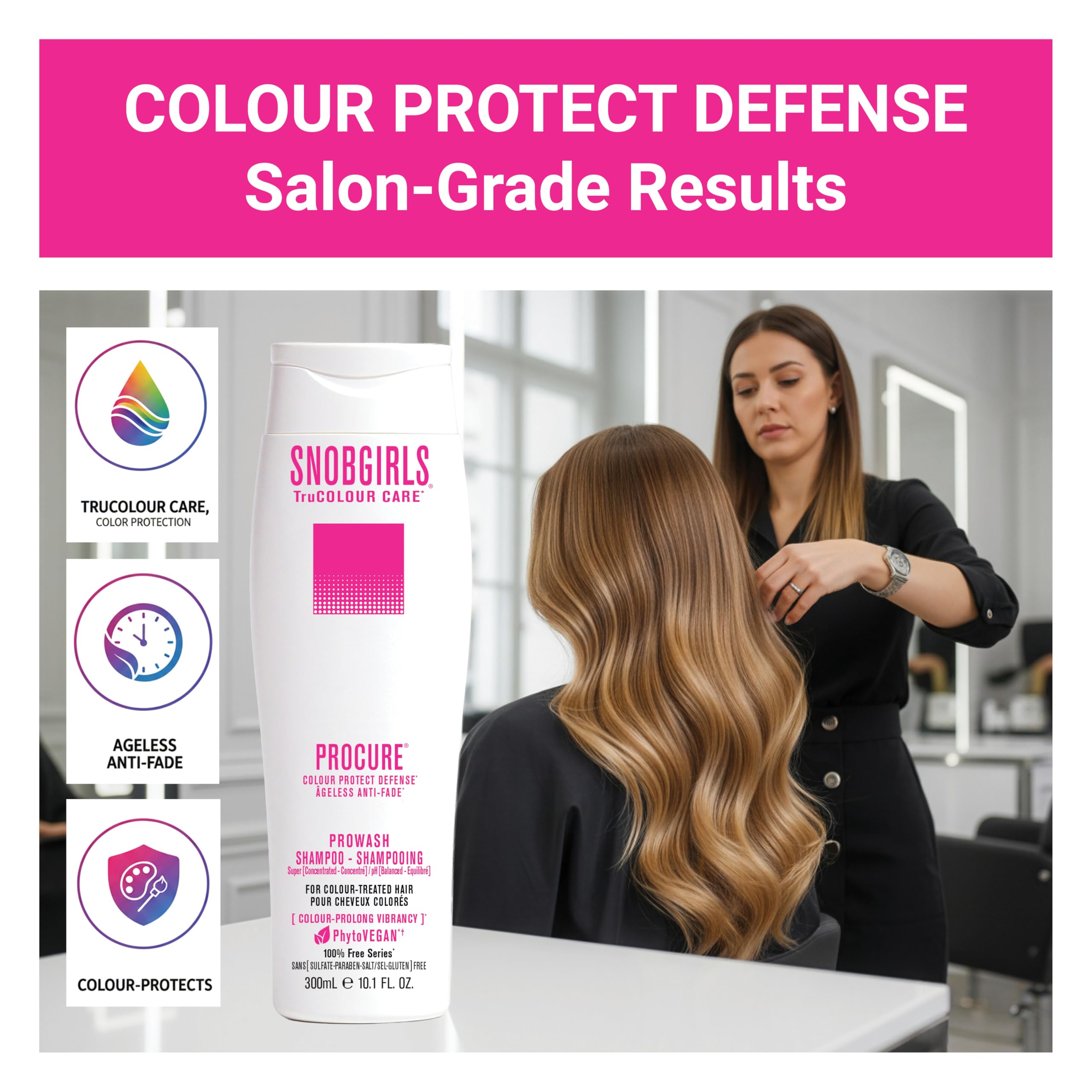 SNOBGIRLS TruColour Care Vegan Color Care Conditioner – Color-Treated Hair, Sulfate-Free, Lightweight (10.1 fl oz)