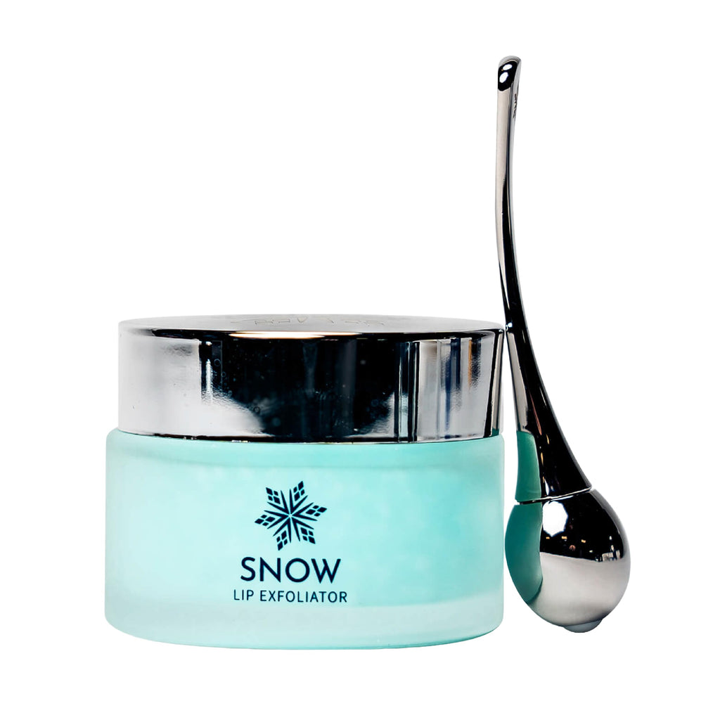 SNOW Lip Scrub Exfoliator - Lavender Mint with Jojoba Oil + Dual Applicator