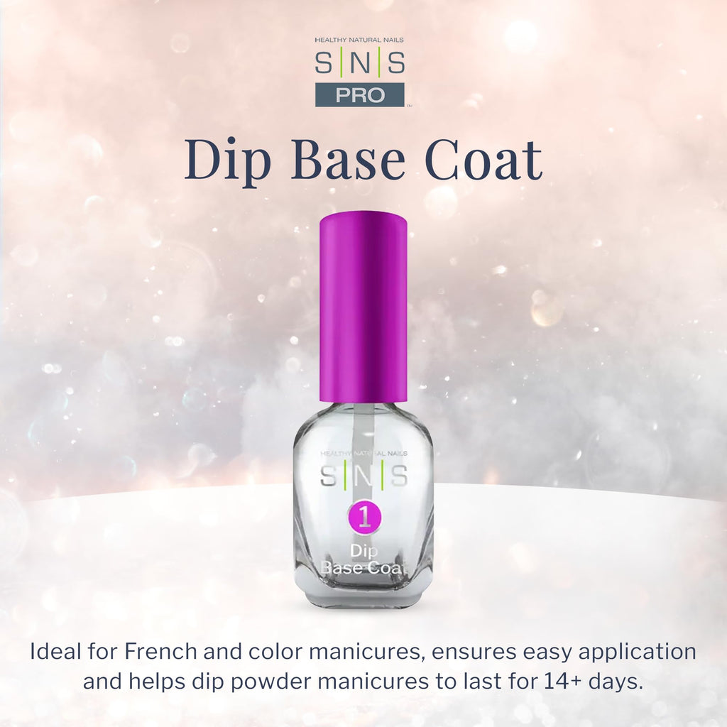 SNS Dip Base Coat for Dip Powder Nails – Long-Lasting, Low Odor, No UV Lamp