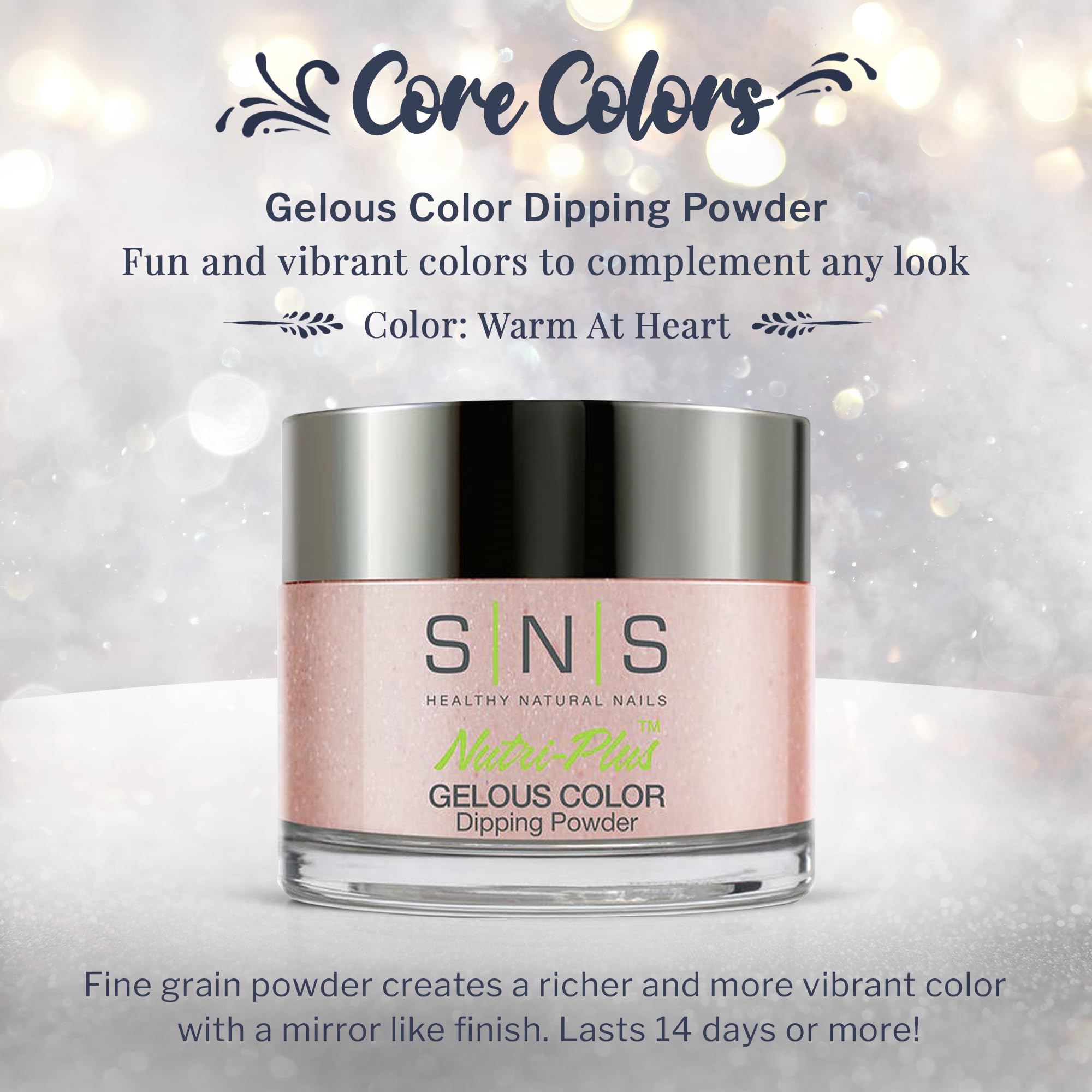 SNS Nail Dip Powder Warm At Heart — Long-Lasting, Low-Odor Color, No UV Light Required (1.5oz)