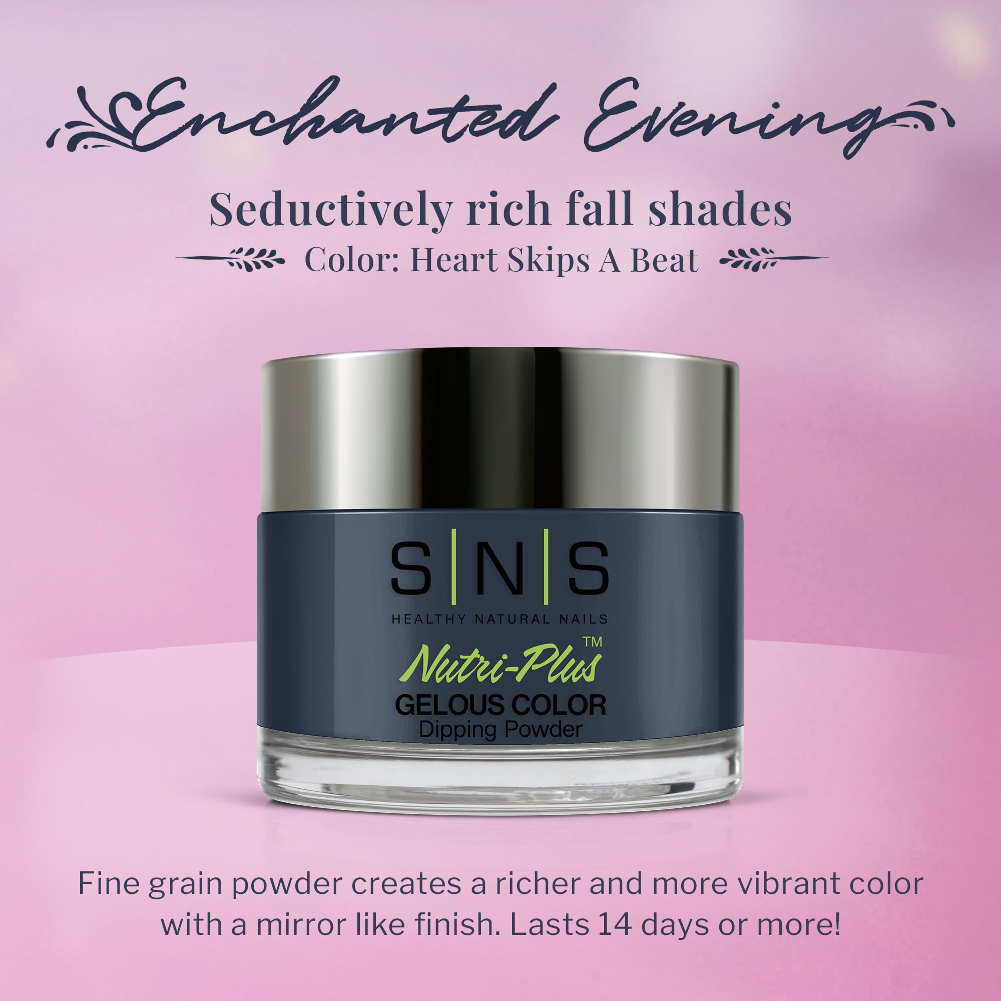 SNS Healthy Natural Nails Heart Skips A Beat Dip Powder (EE12, 1.5 oz) – 14+ Day Wear, Low Odor, No UV Lamp