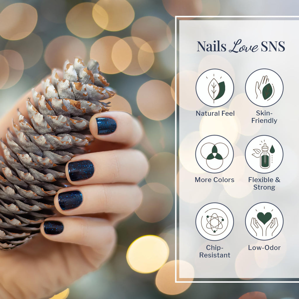 SNS Holidazzle Nail Dipping Powder – Whispering Evergreen (HD17) 1.5 oz