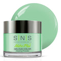 SNS Nail Dip Powder Carolina Blossom - Turquoise Aqua Cream, 14 Days, Low-Odor, No UV Lamp, 1.5oz