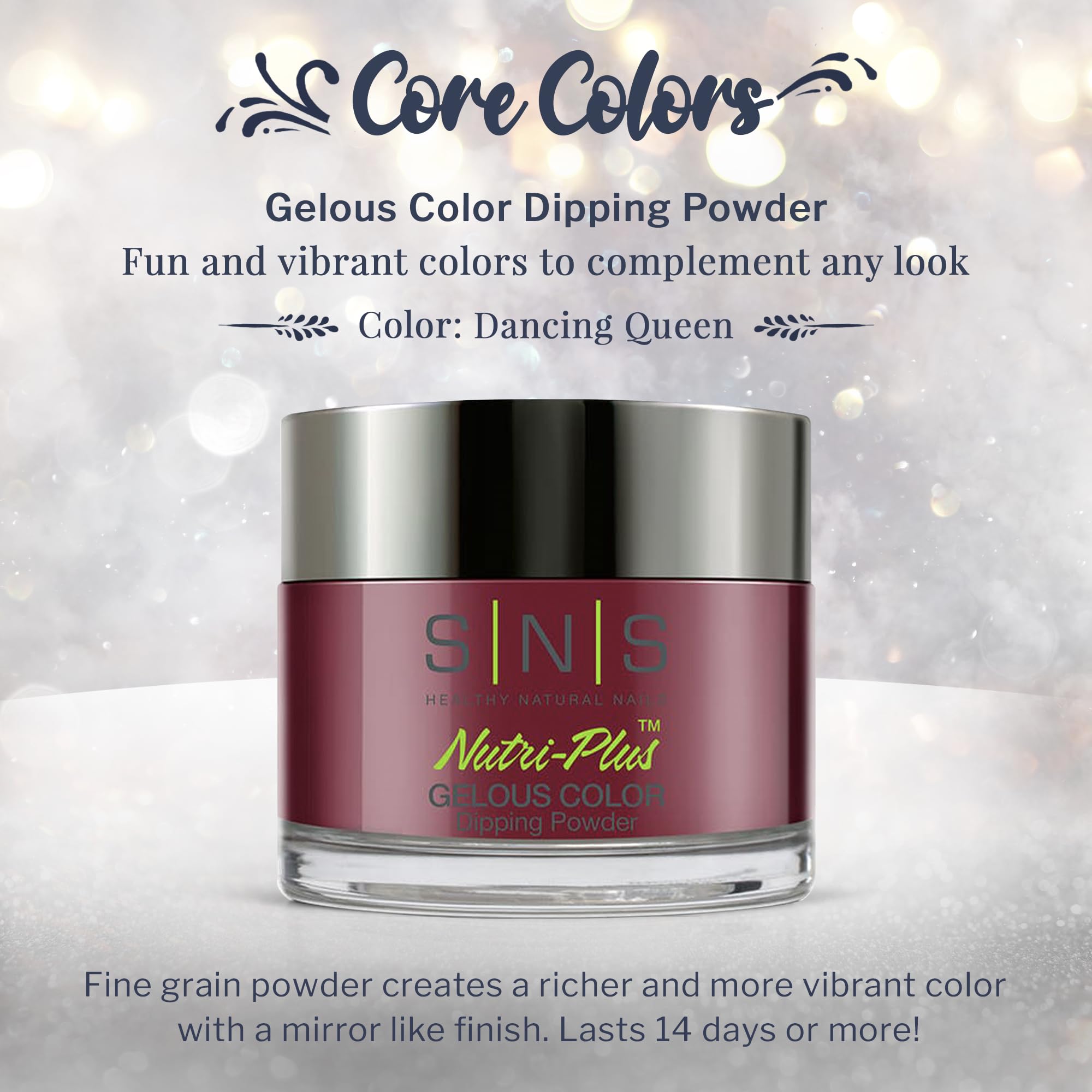 SNS Nail Dip Powder Dancing Queen - 14-Day Wear, Low-Odor, No UV Needed