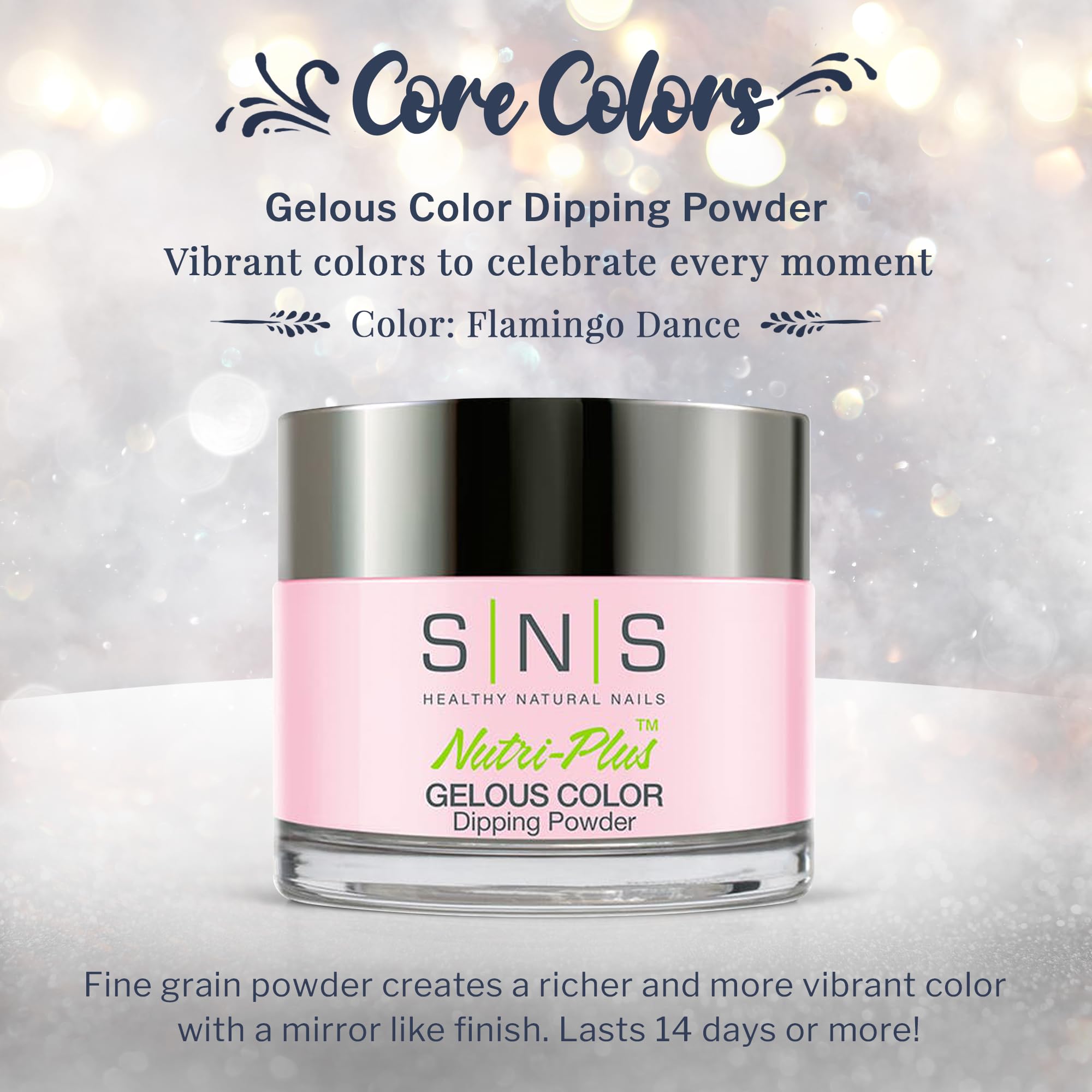 SNS Nail Dip Powder Flamingo Dance - Pink Pastel Cream, 1oz | Long-Lasting Dip Color Up to 14 Days, Low Odor, No UV Lamp