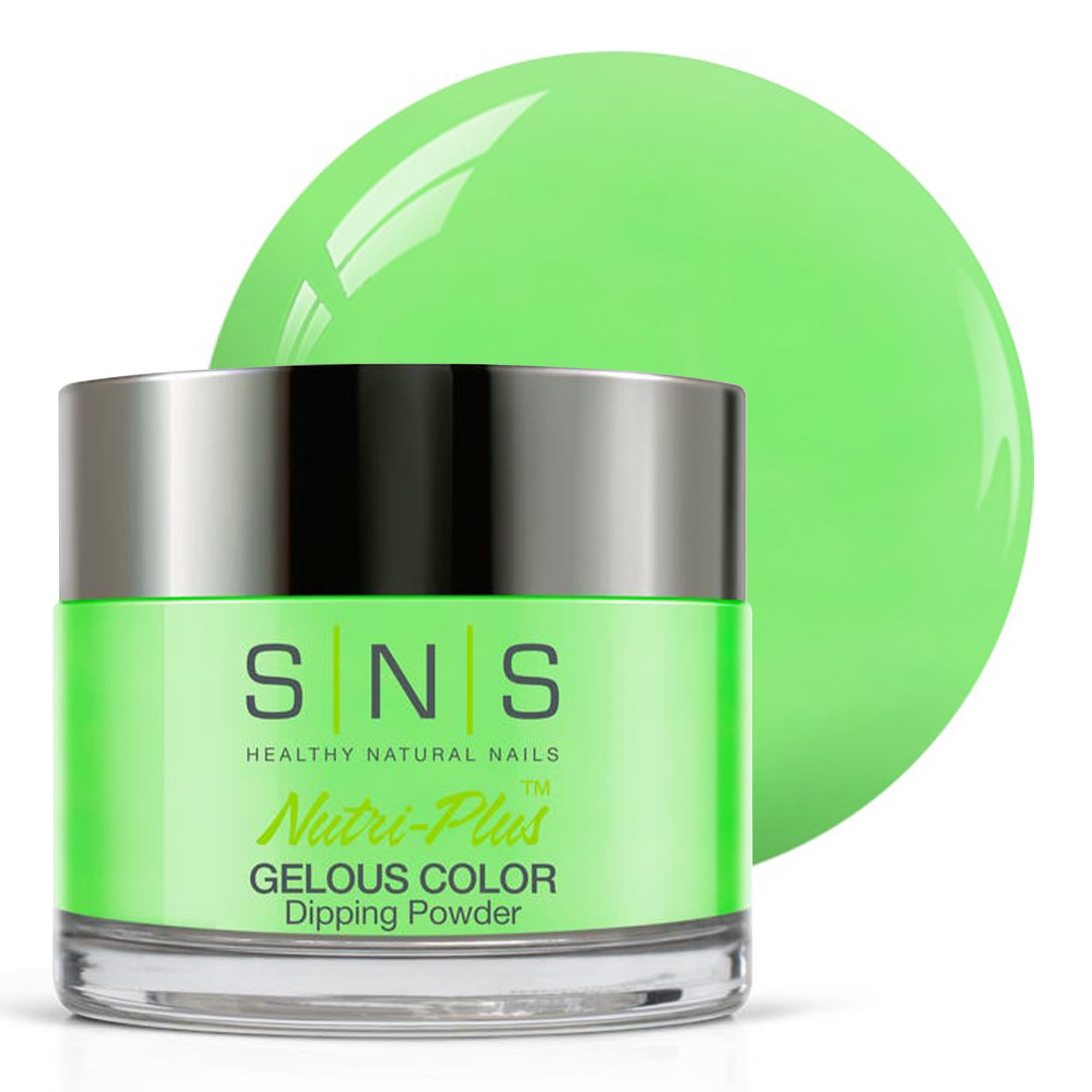 SNS Nail Dip Powder - Gorgeous Green Gelous Color Dip Powder, 1.5oz | Long-Lasting, Low-Odor, No UV Lamp