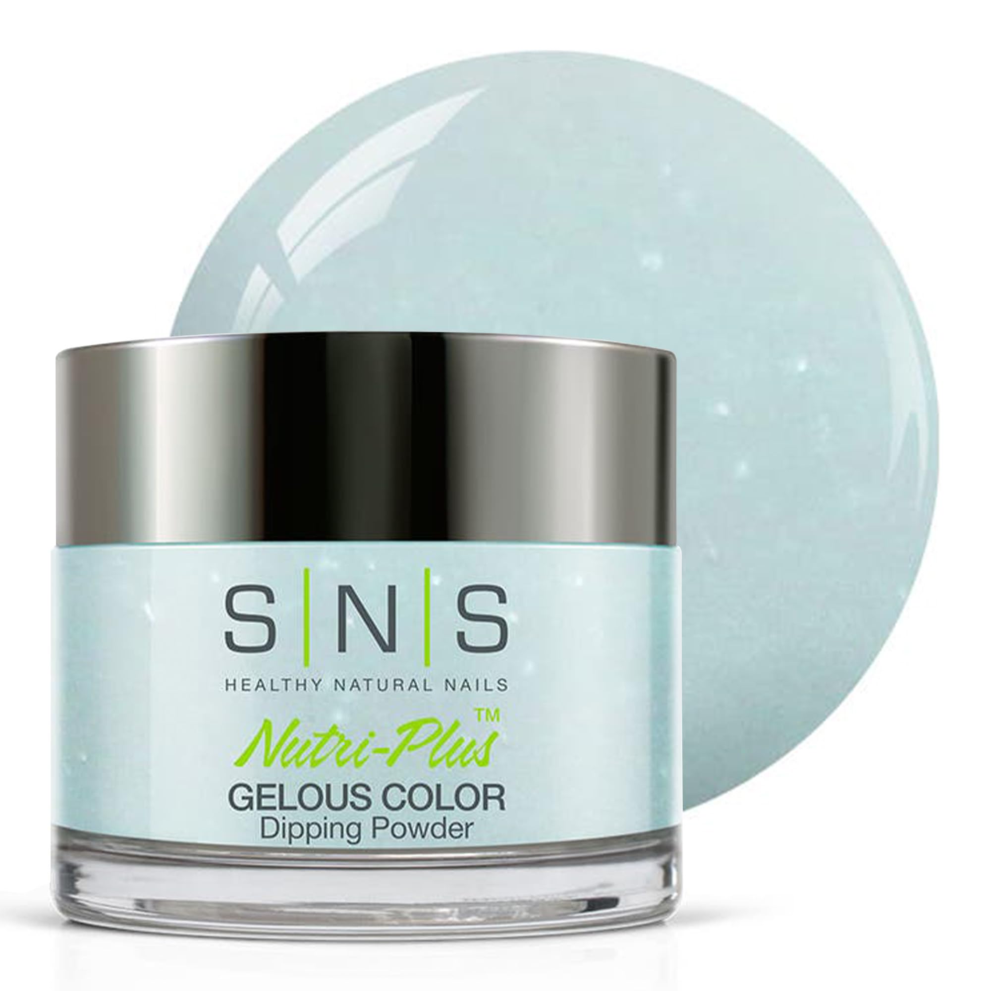 SNS Nail Dip Powder Blue Ice Cryin' In The Rain – 1.5oz, Long-Lasting, Low Odor, No UV Lamp