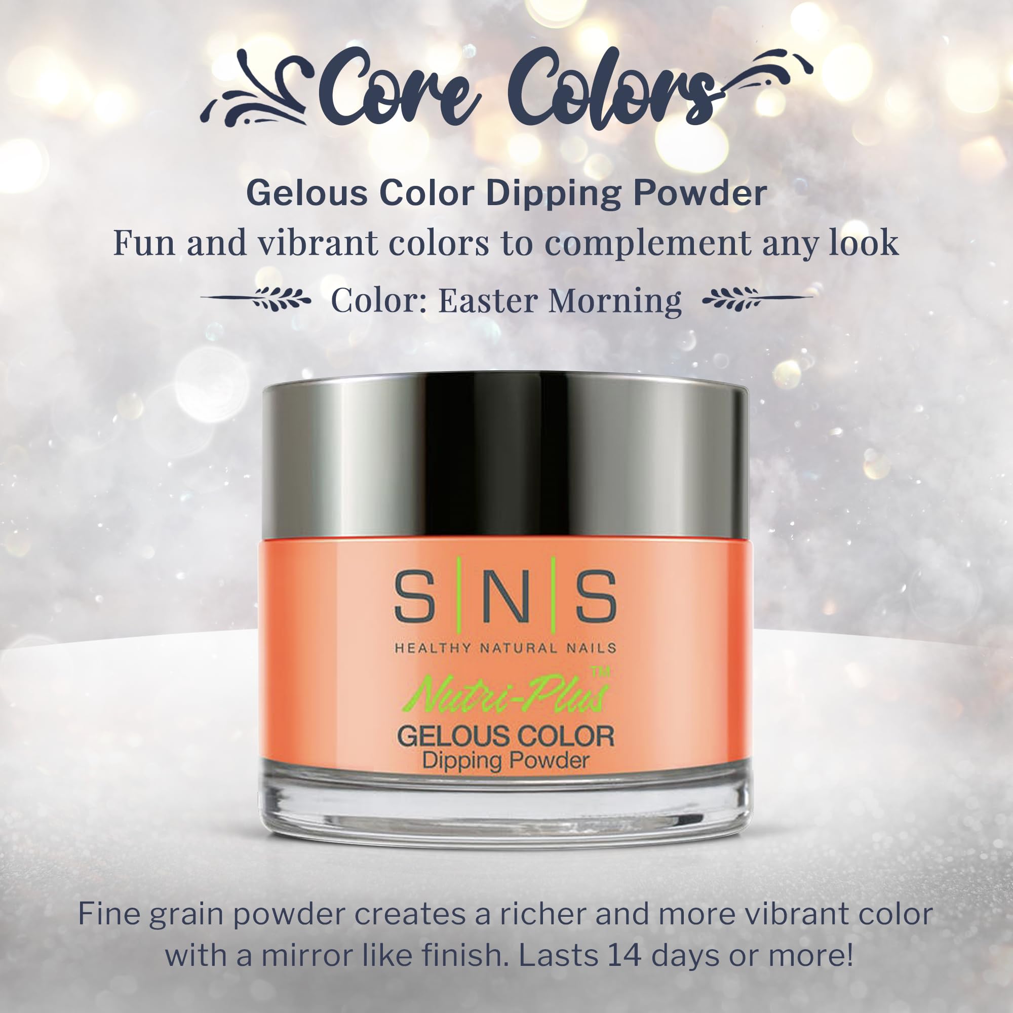 SNS Nail Dip Powder Easter Morning – 1.5oz, 14 Days, Low Odor, No UV Lamp