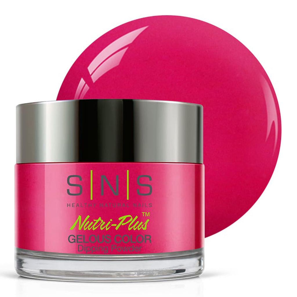 SNS Healthy Natural Nails – Finesse Dip Powder (Pink/Red/Magenta, Cream) 1.5oz – 14-Day Wear, Low Odor, No UV Lamp