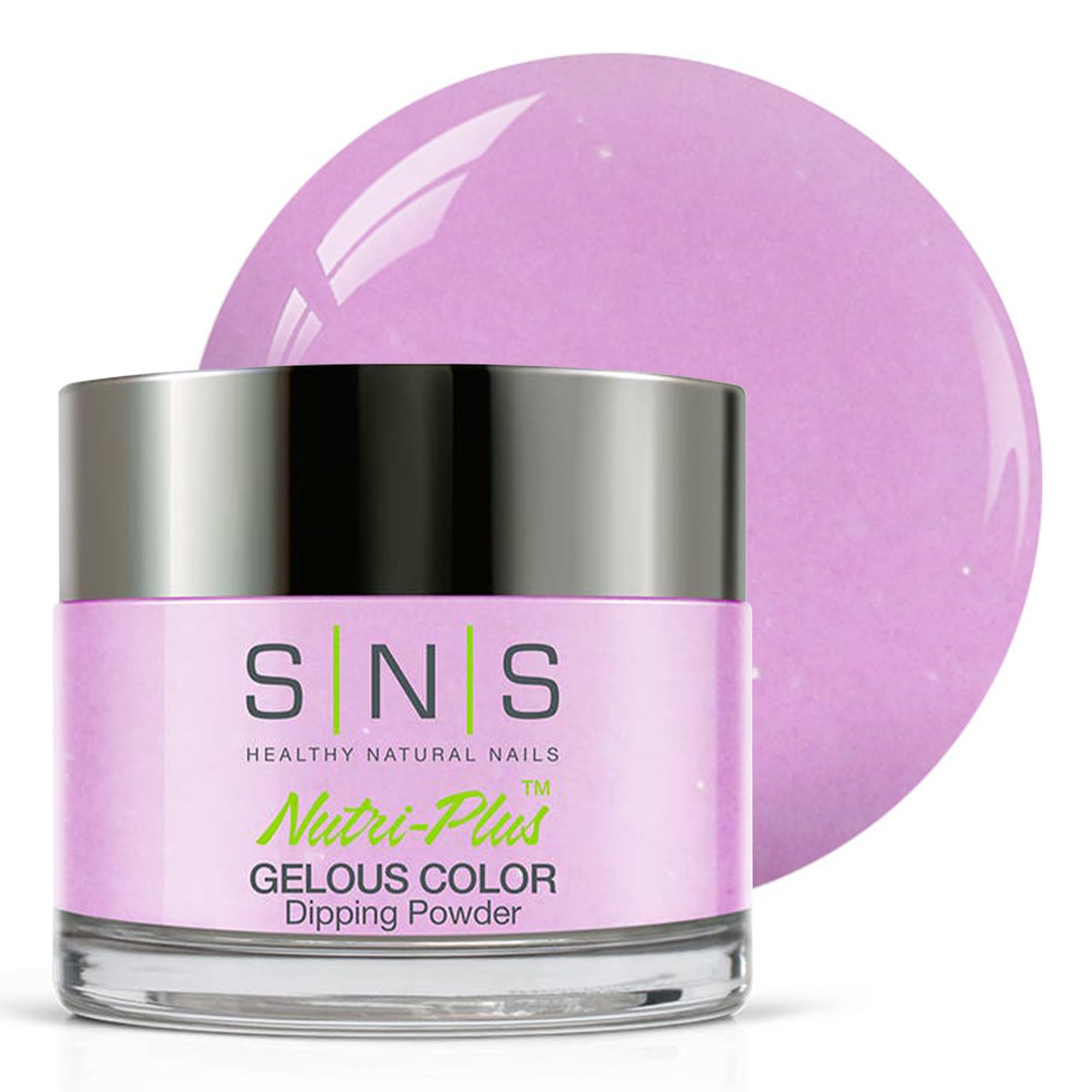 SNS Nail Dip Powder First Bite – Purple/Lavender Shimmer, 14-Day Wear, Low Odor, No UV Lamp
