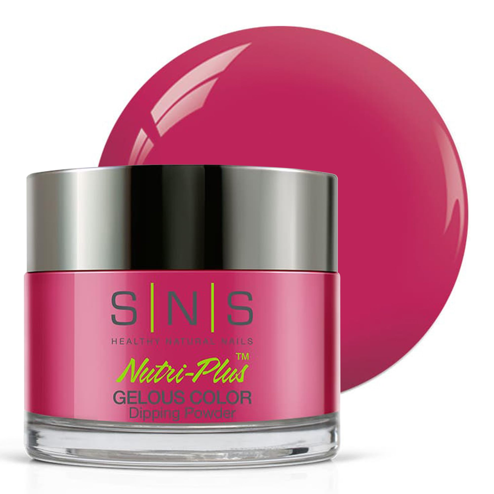 SNS Nail Dip Powder Flirty – Long-Lasting Pink/Fuchsia Cream Dip, No UV Lamp, 1oz