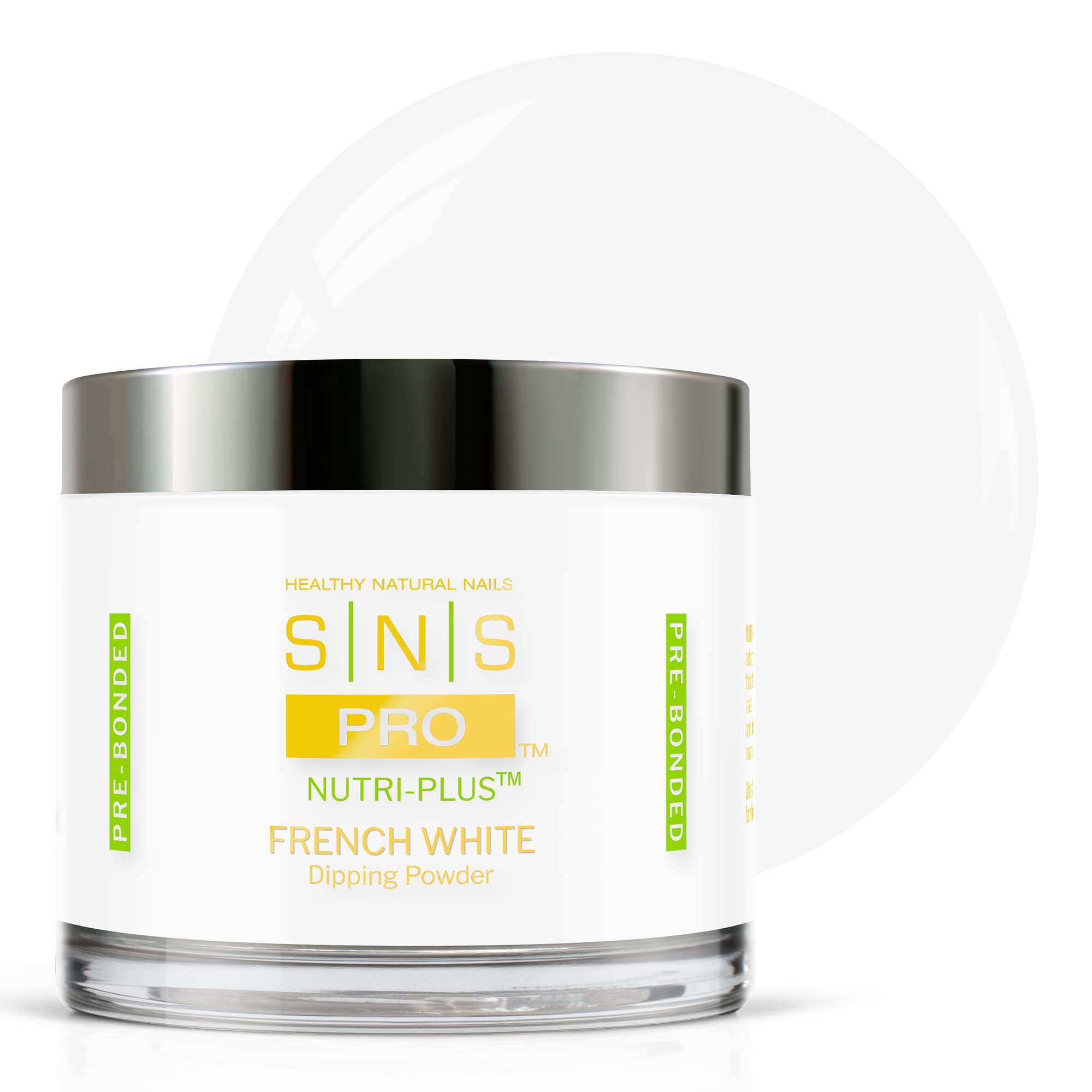 SNS Nail Dip Powder French White – Long-Lasting Color, Low Odor, No UV Lamp Needed | 4 Oz