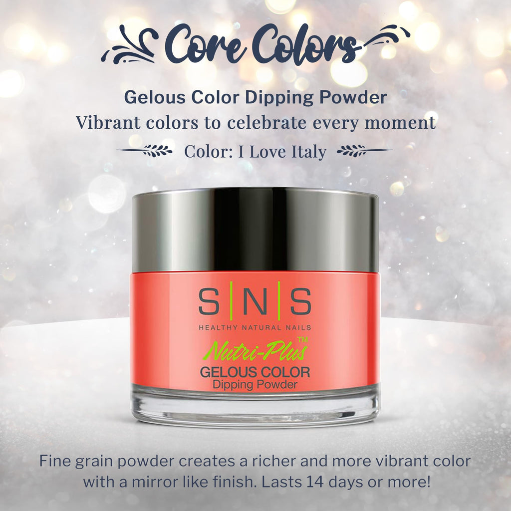 SNS Nail Dip Powder I Love Italy Brown Shimmer – 1oz, 14-Day Wear, No UV Lamp