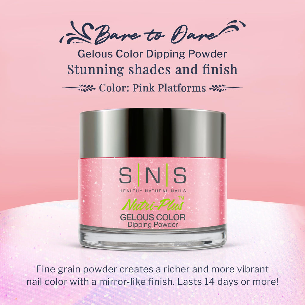 SNS Nail Dip Powder Pink Platforms – 14-Day, Low-Odor, No UV Lamp Needed