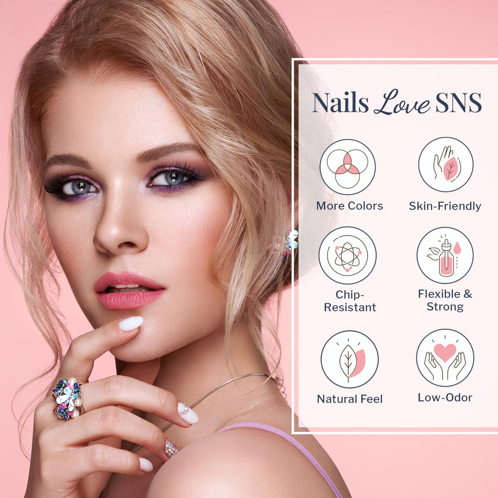 SNS Nail Dip Powder Satin Doll – Peach Pastel Cream, 14+ Day Wear, Low Odor, No UV Lamp, 1.5 oz