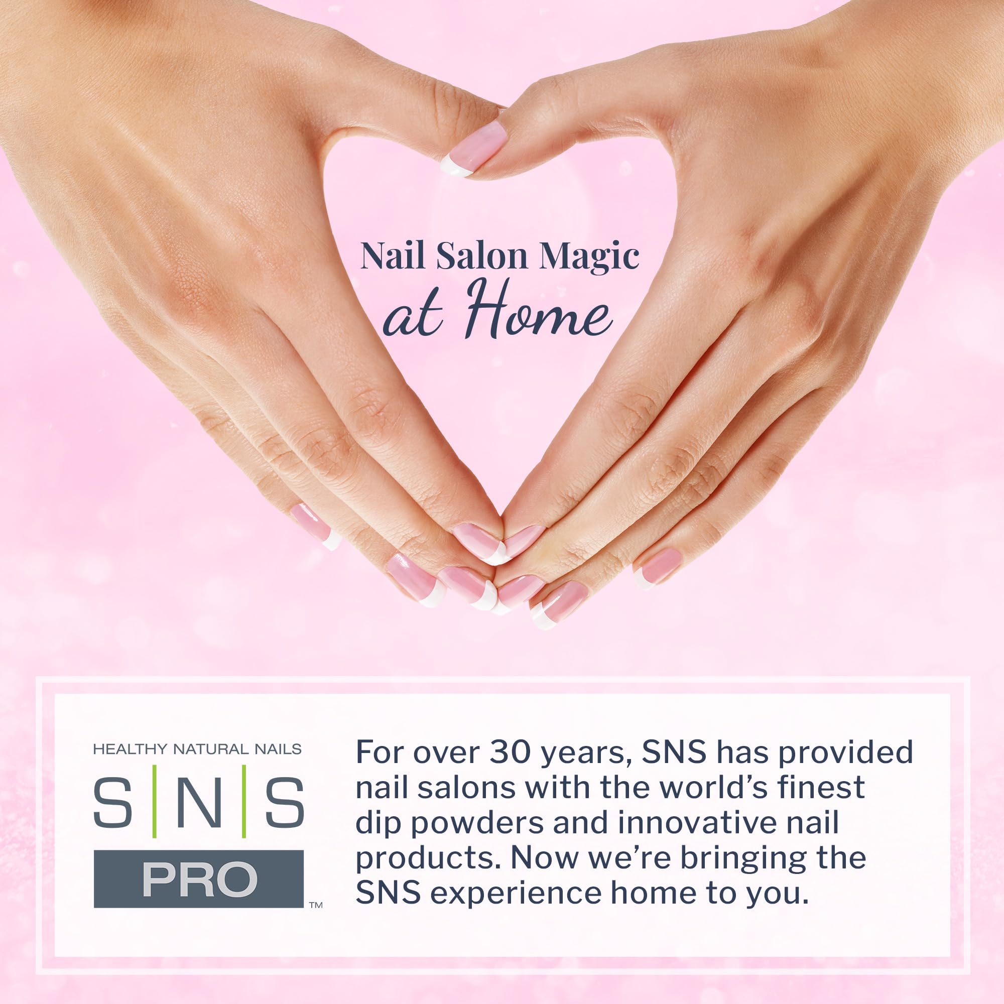 SNS Nails Dip Powder Starter Bundle: Pink & White French Manicure Kit