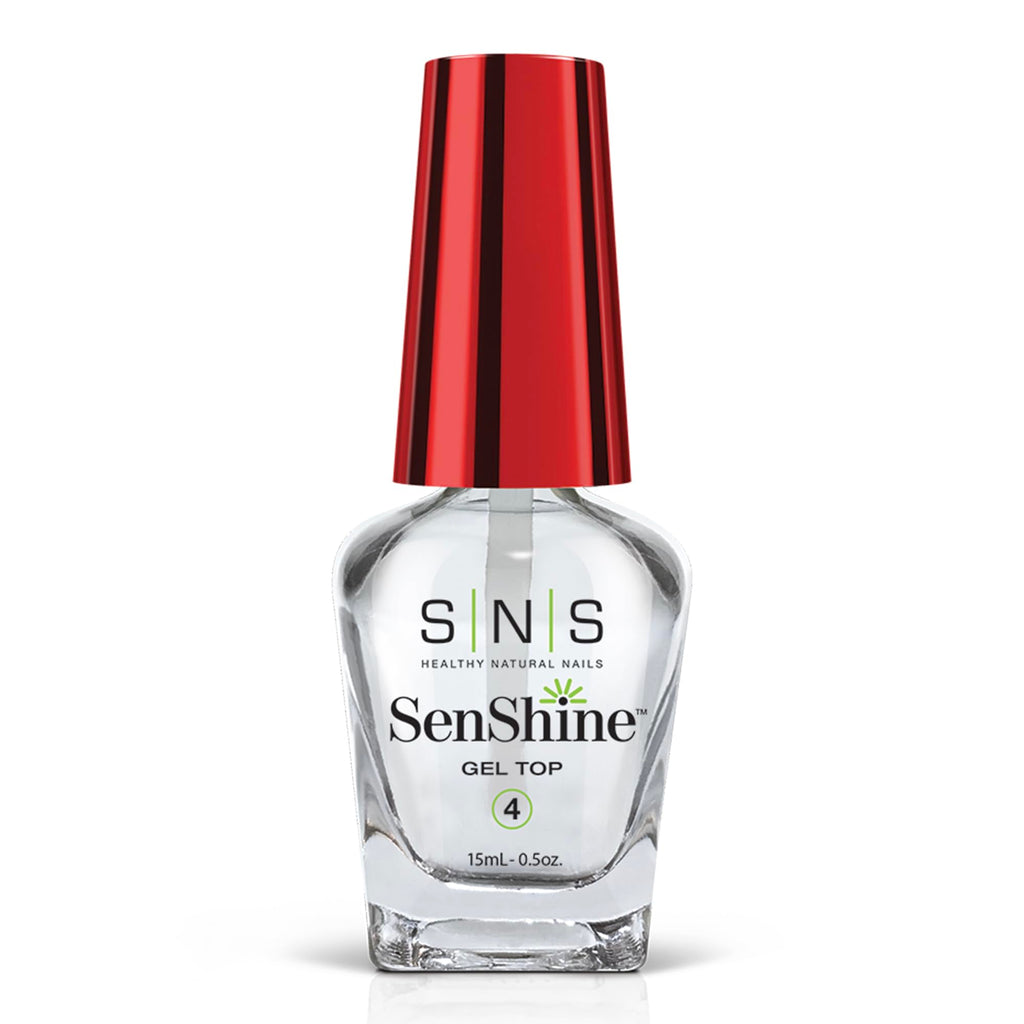 SNS SenShine Gel Top Coat – Dip Powder Nail Polish, Long-Lasting Shine, Low Odor, No UV Lamp – 0.5 oz