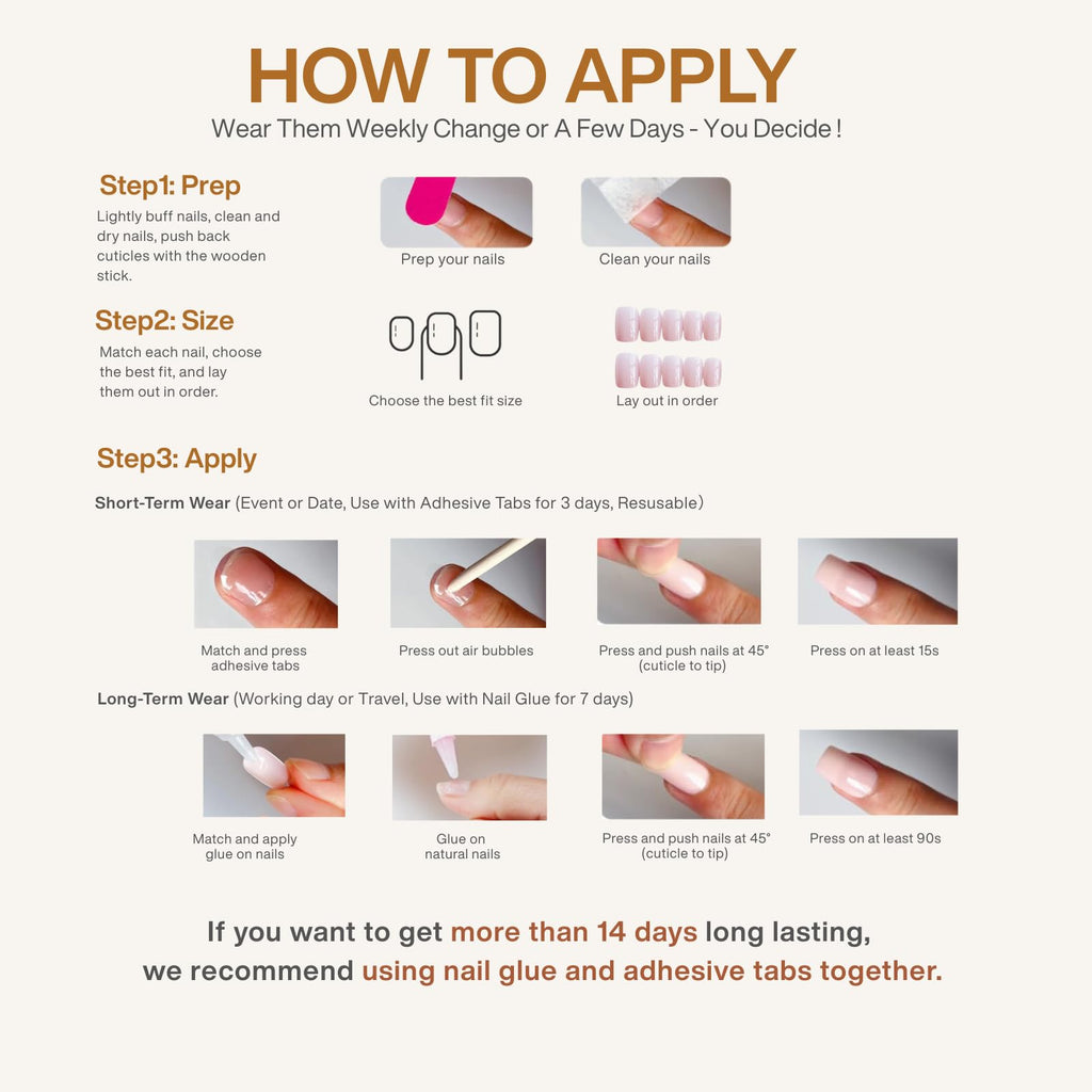 SnypeeLab Cat Eye Press-On Nails – Almond, French Tip, 32-Piece Kit