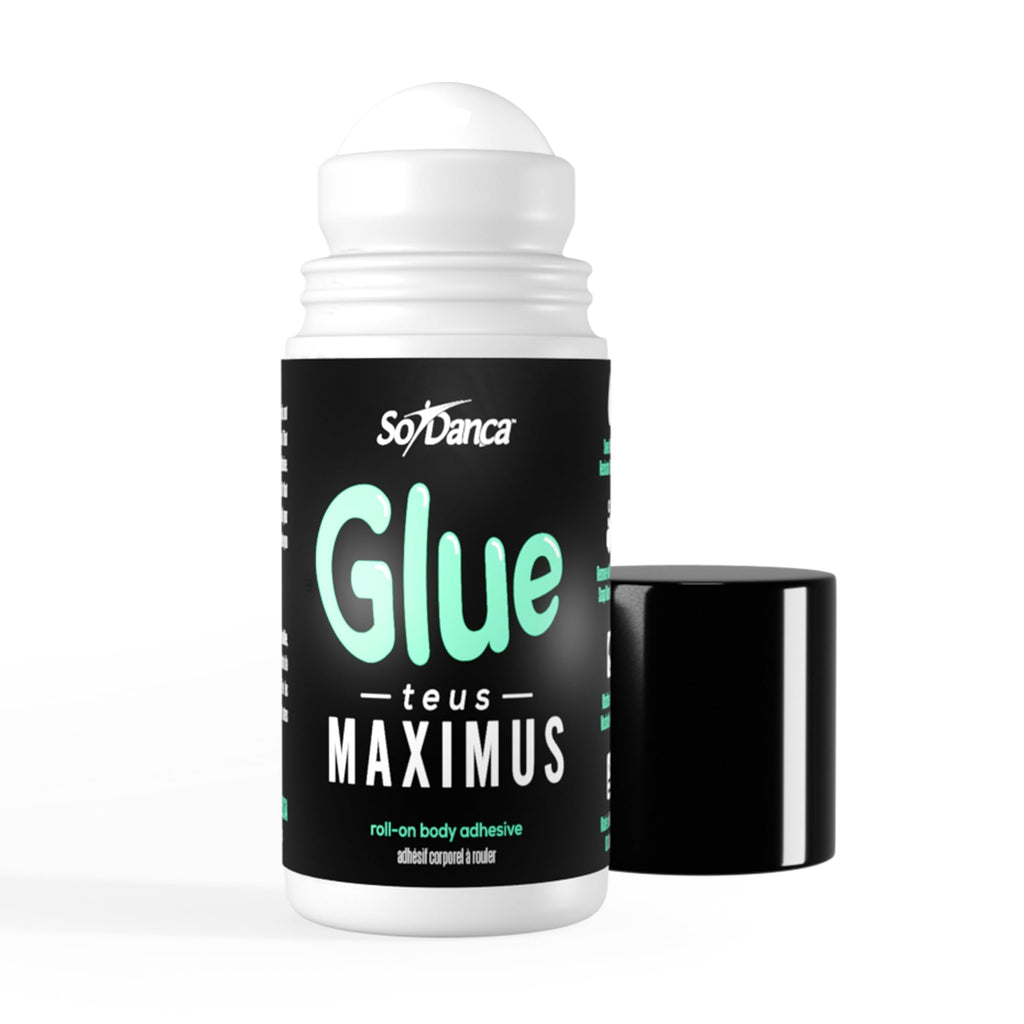 So Danca Glue-teus Maximus Roll-On Body Adhesive – Hypoallergenic & Sweat-Resistant for Dancers & Costumes