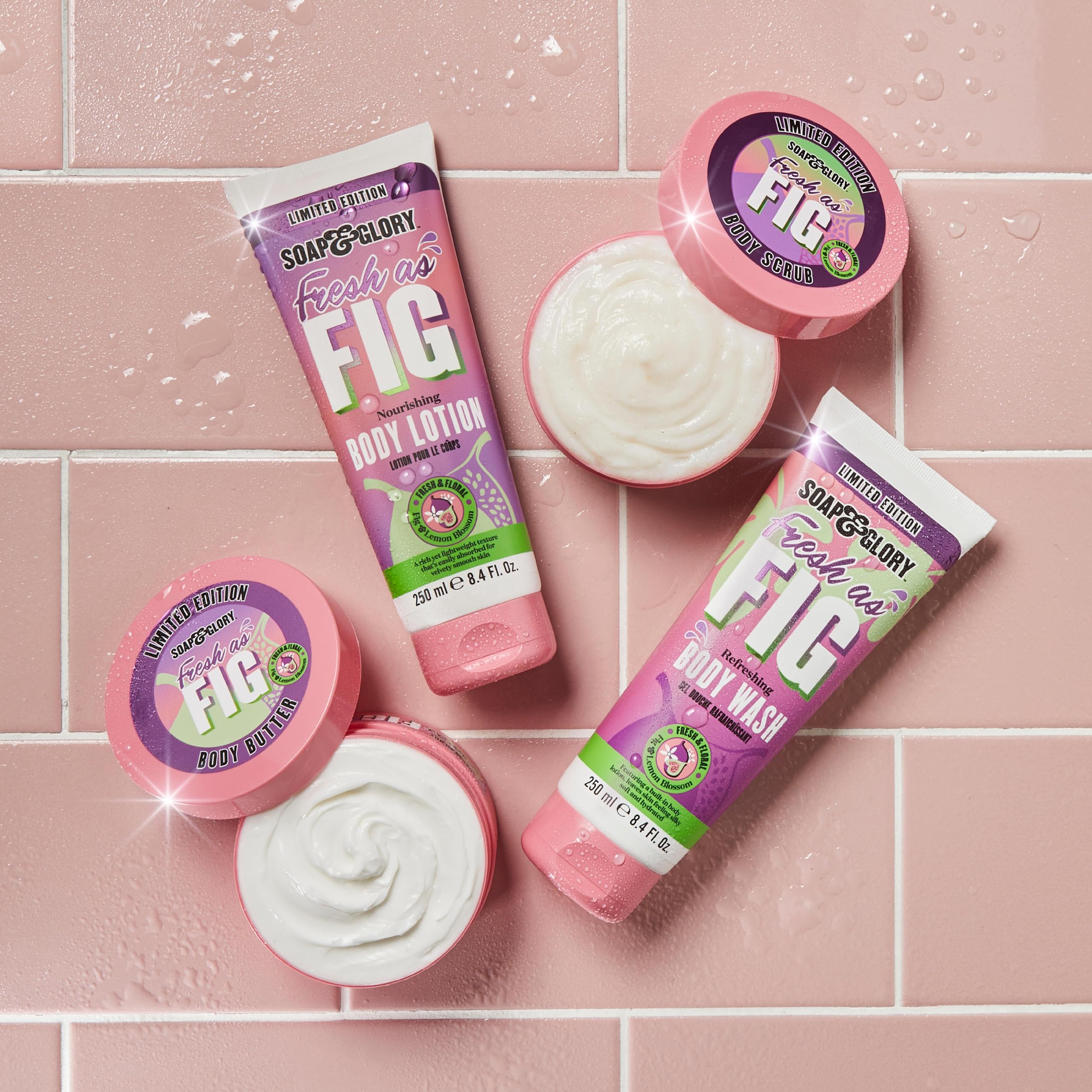 Soap & Glory Limited Edition Fresh as Fig Body Butter – Vegan Moisturizer for Dry Skin (200 ml)