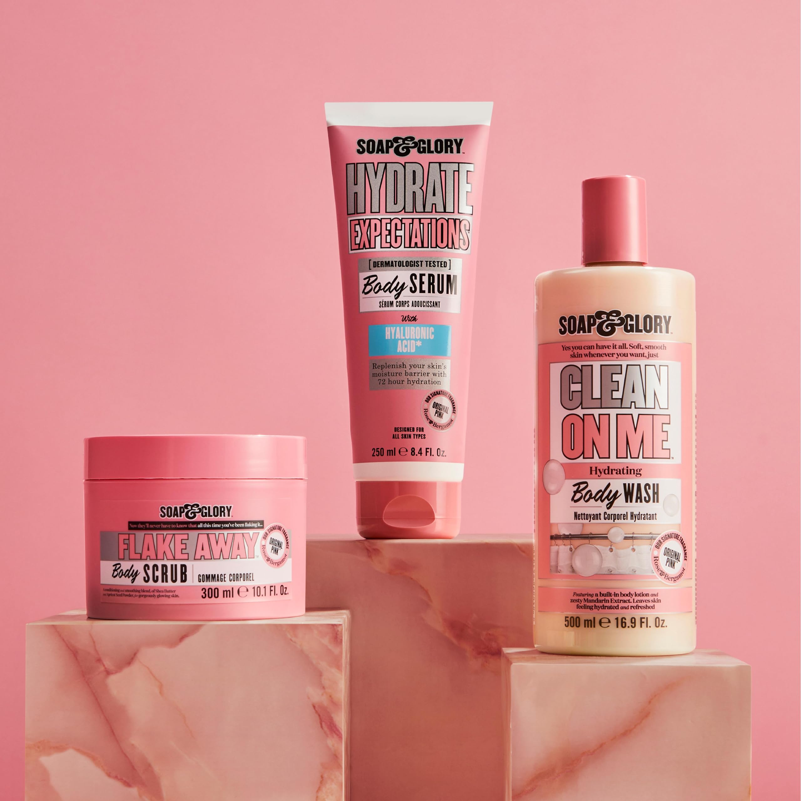 Soap & Glory Hydrate Expectations Body Serum – Hyaluronic Acid, Lightweight & Fast-Absorbing (8.4 oz)
