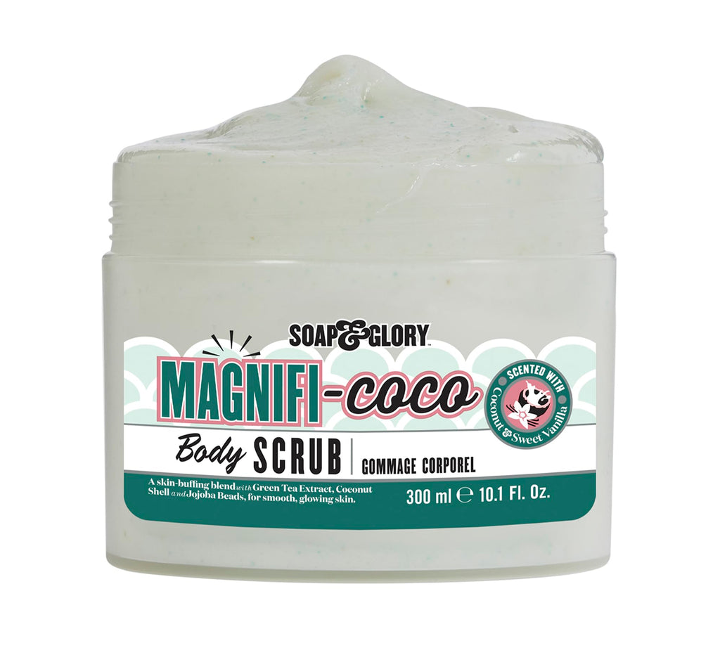 Soap & Glory Magnificoco Buff and Ready Coconut Body Scrub – Pack of 2 (300ml each)