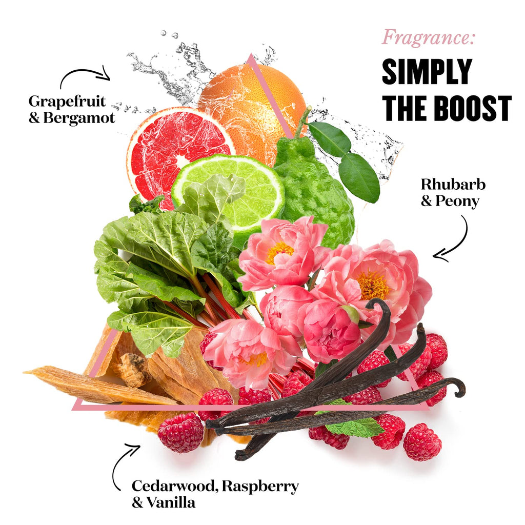 Soap & Glory Simply The Boost Body Yogurt – Lightweight Nourishing Moisturizer (Grapefruit, Bergamot & Rhubarb) 300ml