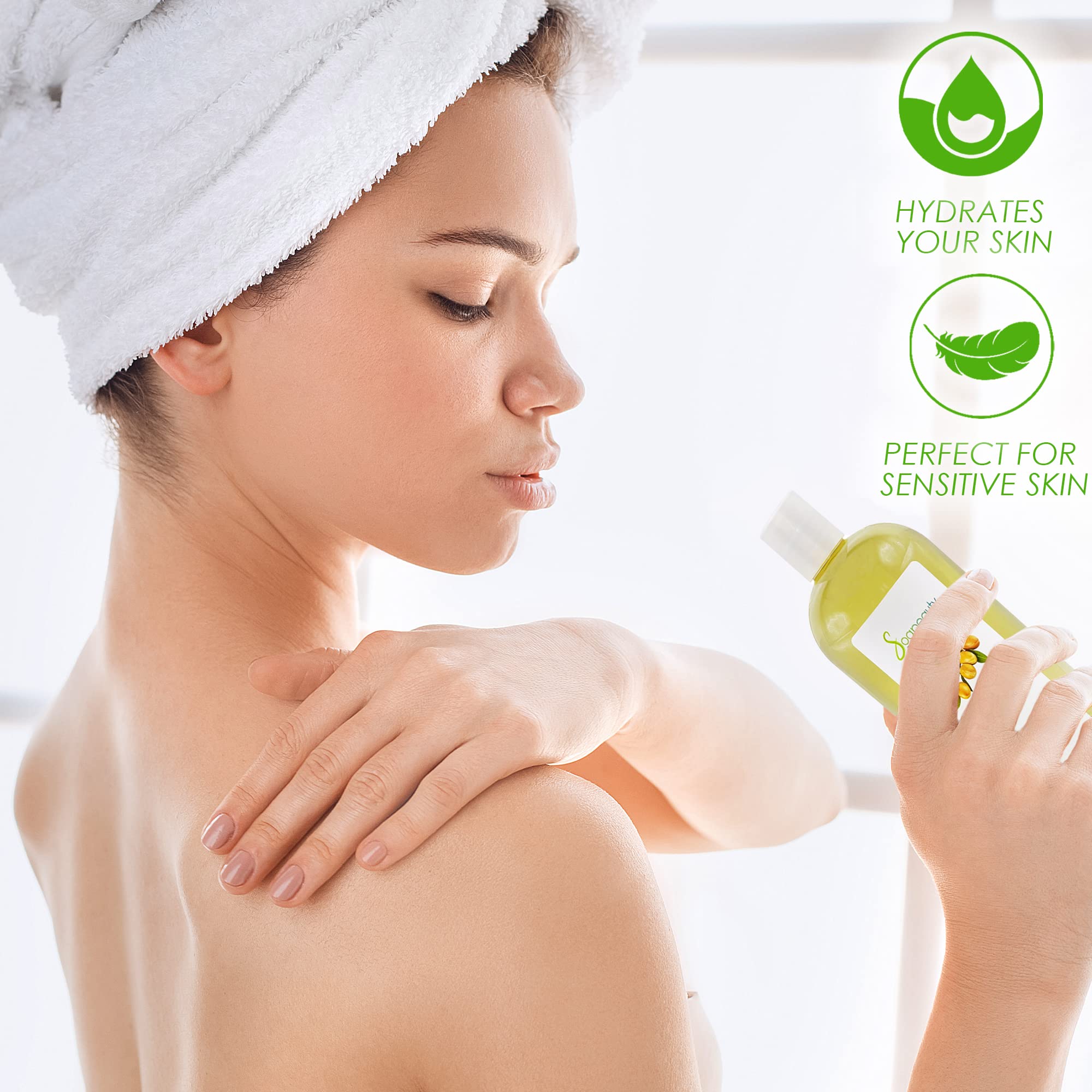 Soapeauty ARGAN OIL — 100% Pure, Cold-Pressed Moroccan Argan Oil for Skin, Hair & Massage | 8 fl oz