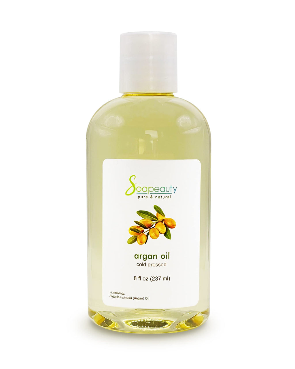 Soapeauty ARGAN OIL — 100% Pure, Cold-Pressed Moroccan Argan Oil for Skin, Hair & Massage | 8 fl oz